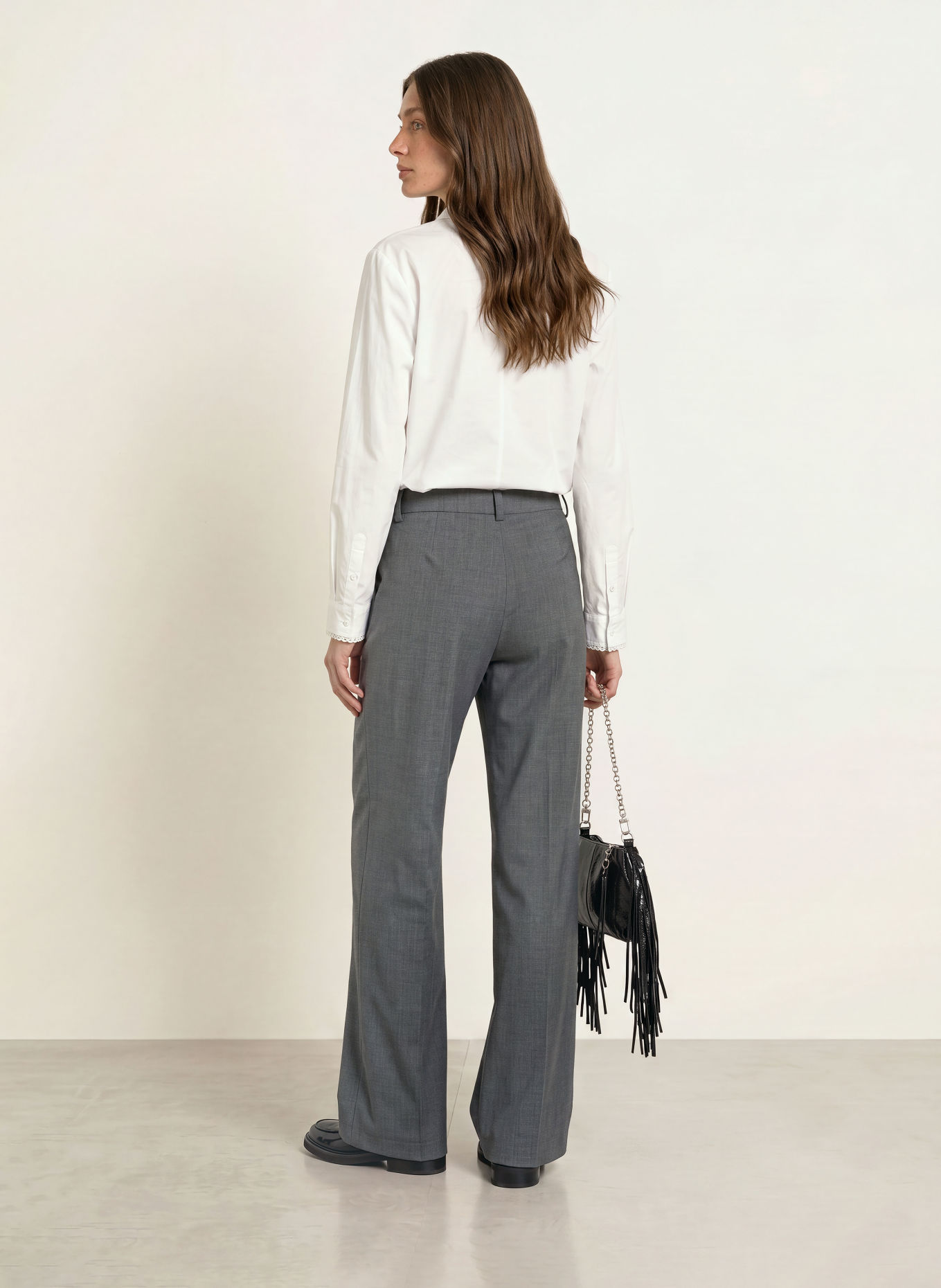 maje Bluse mit abnehmbarer Schluppe: WEISS
