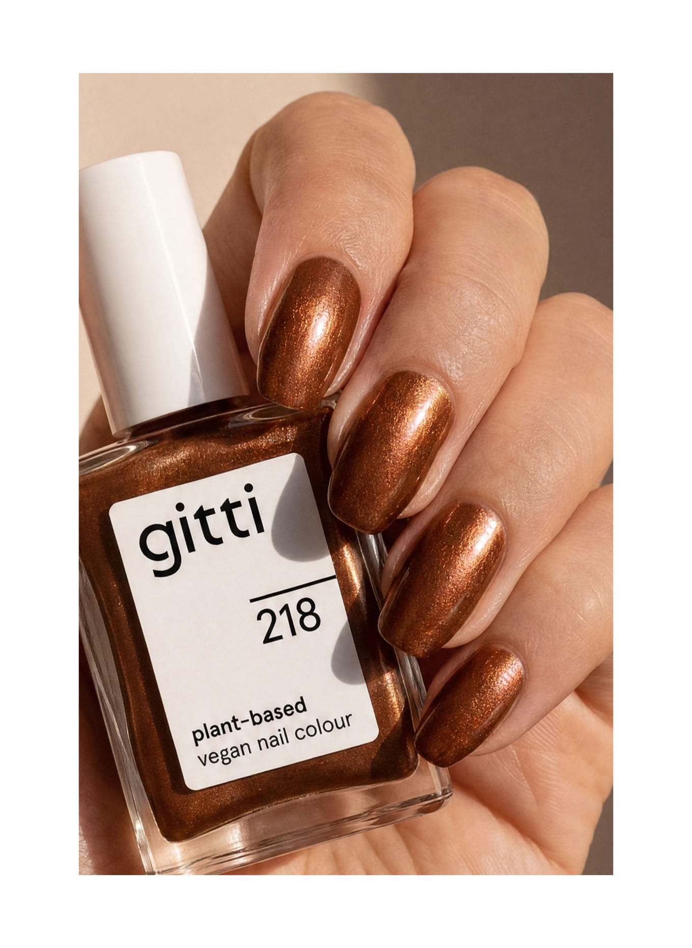 gitti PLANT-BASED VEGAN NAIL COLOUR: nr. 218