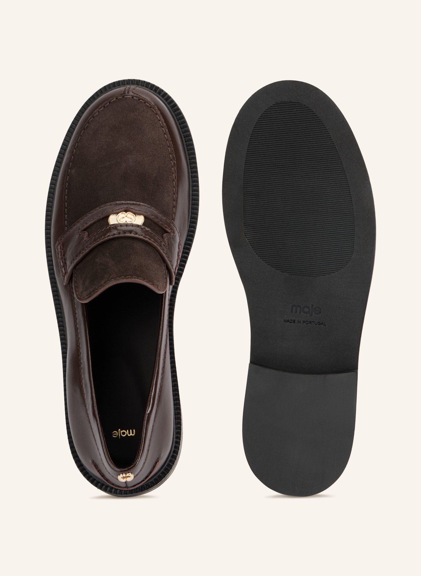 maje Penny-Loafer: DUNKELBRAUN