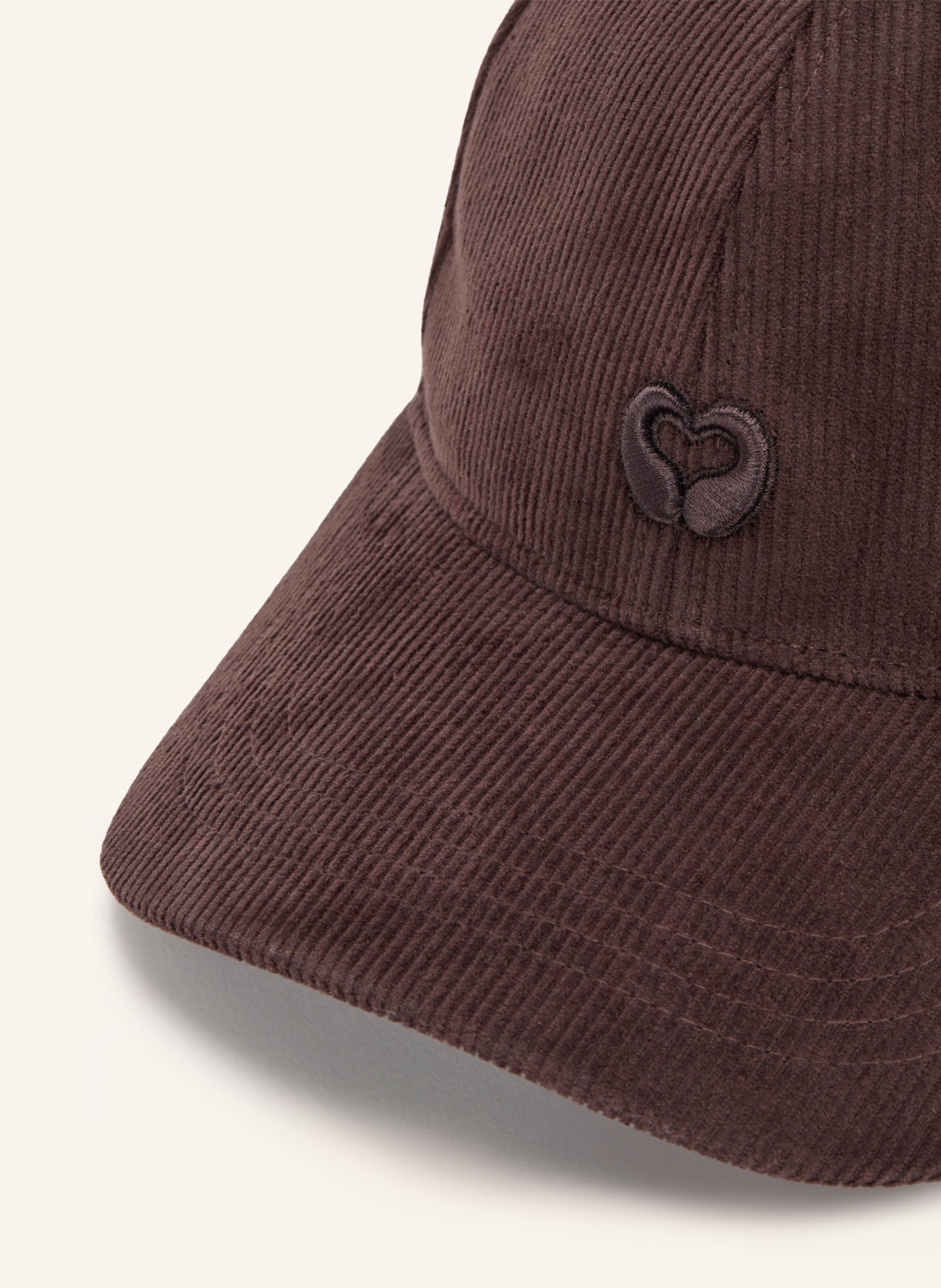 maje Cord-Cap: DUNKELBRAUN