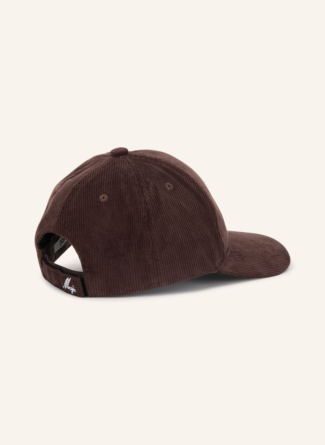 maje Cord-Cap: DUNKELBRAUN