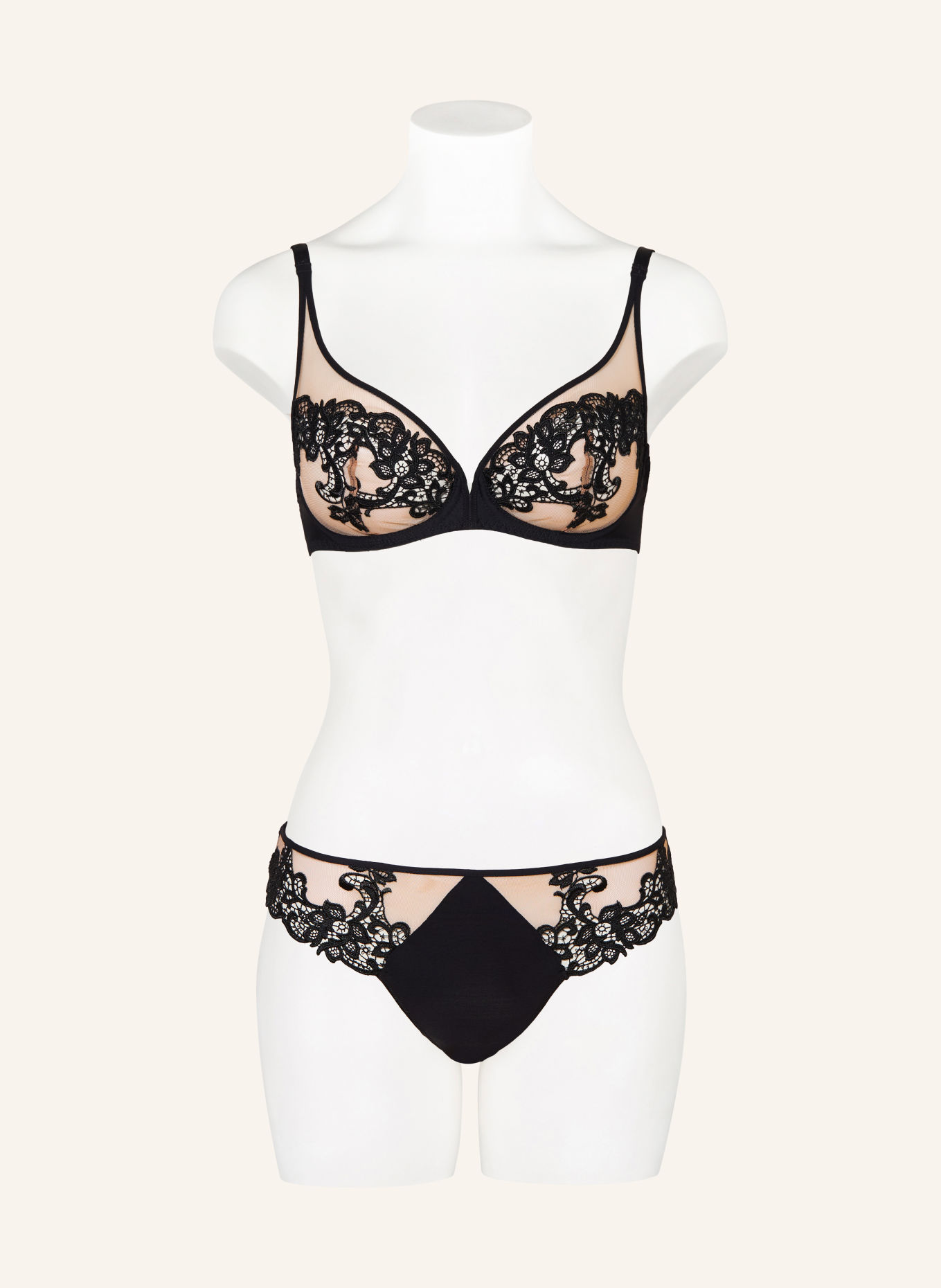 SIMONE PÉRÈLE Bügel-BH SAGA: SCHWARZ / BEIGE