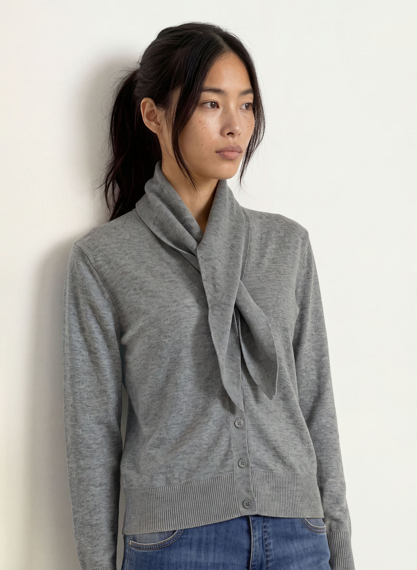 MORE & MORE Cardigan: GRAY