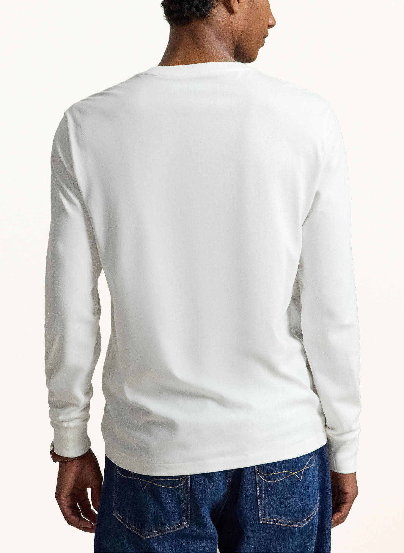 POLO RALPH LAUREN Long sleeve shirt: WHITE