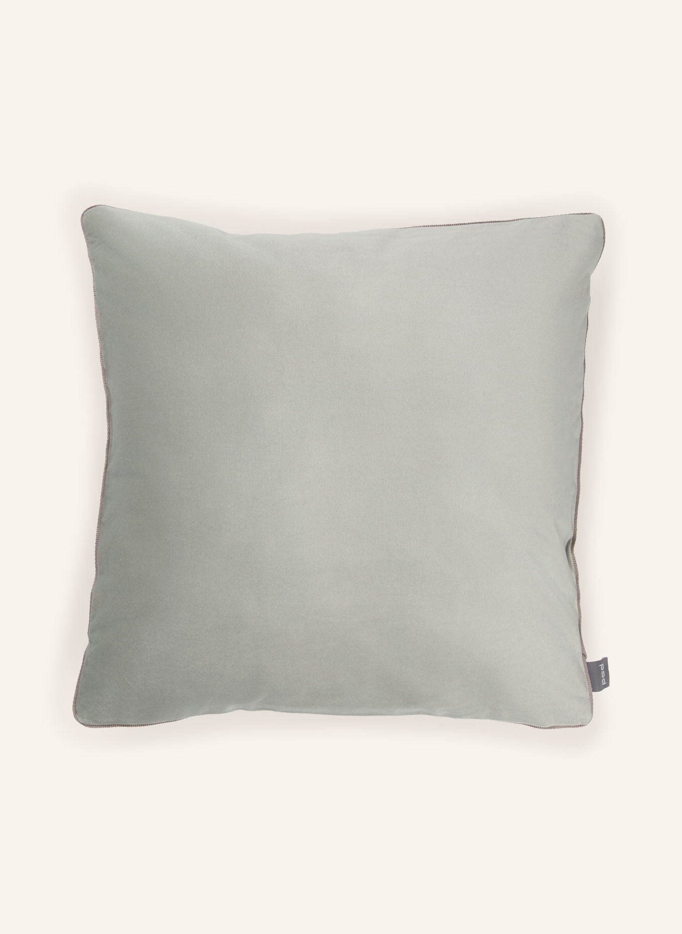 PAD Samt-Dekokissenhülle ELEGANCE: MINT / GRAU