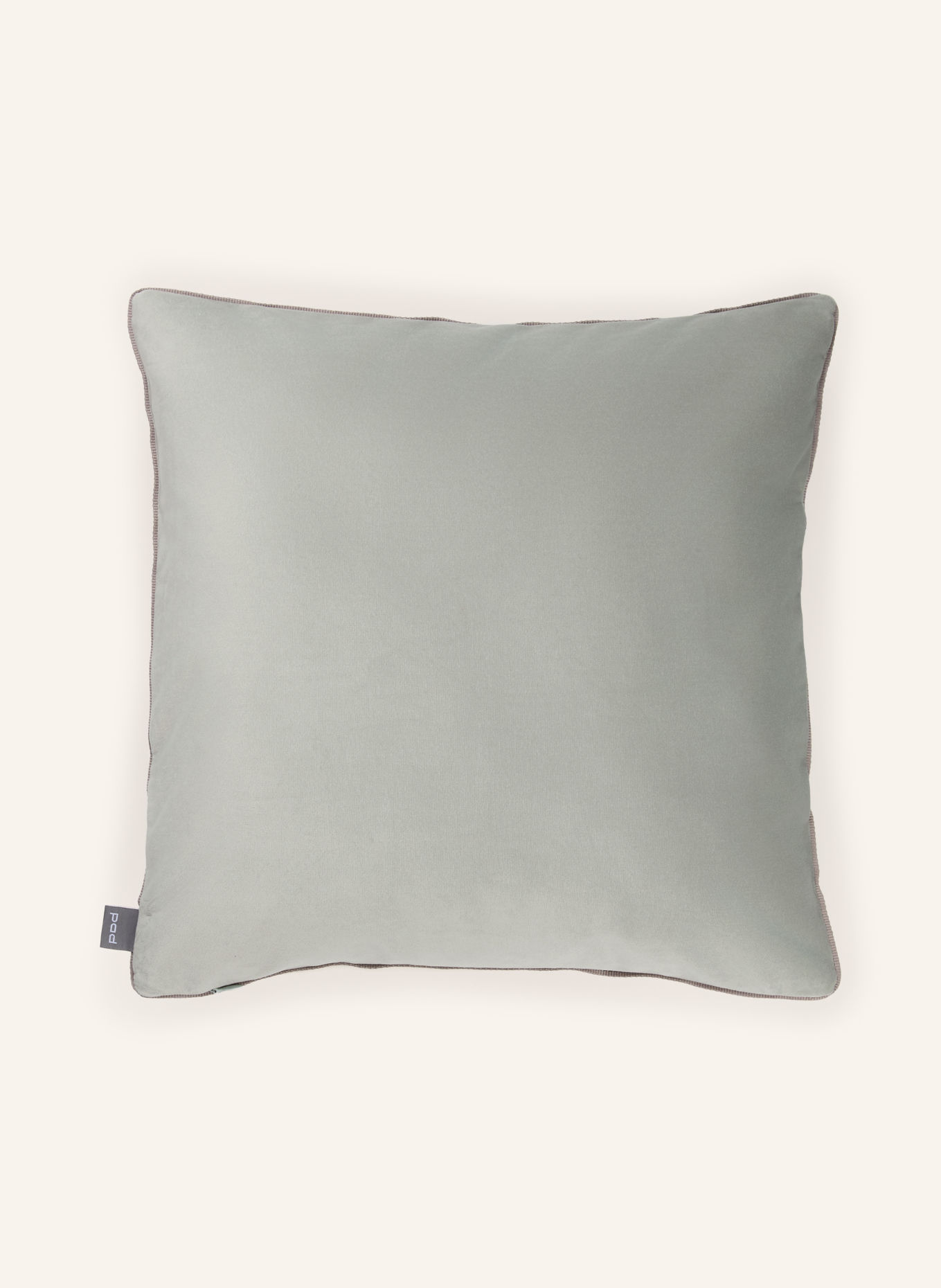PAD Samt-Dekokissenhülle ELEGANCE: MINT / GRAU