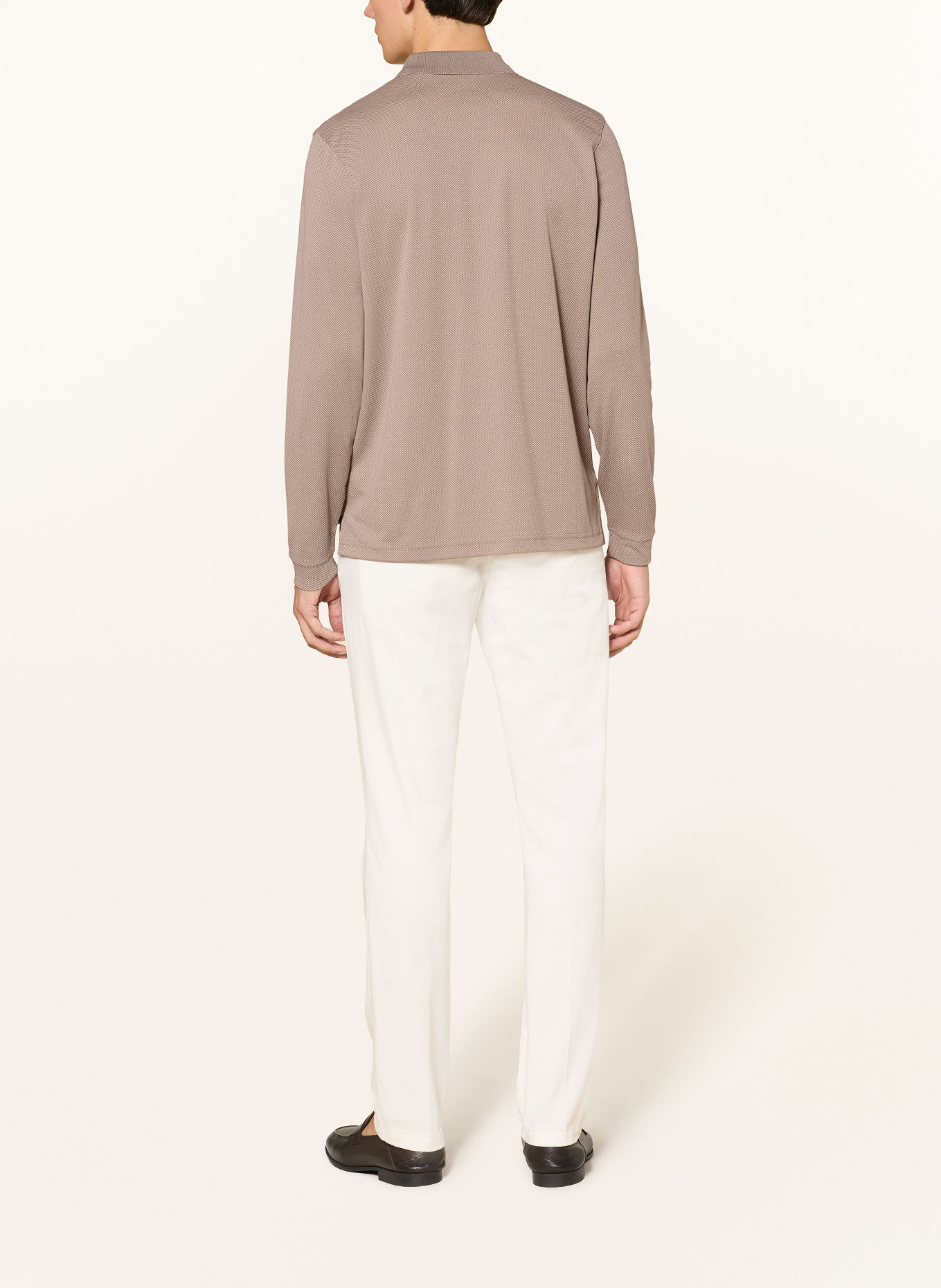 RAGMAN poloshirt: KHAKI / MØRKEGRÅ