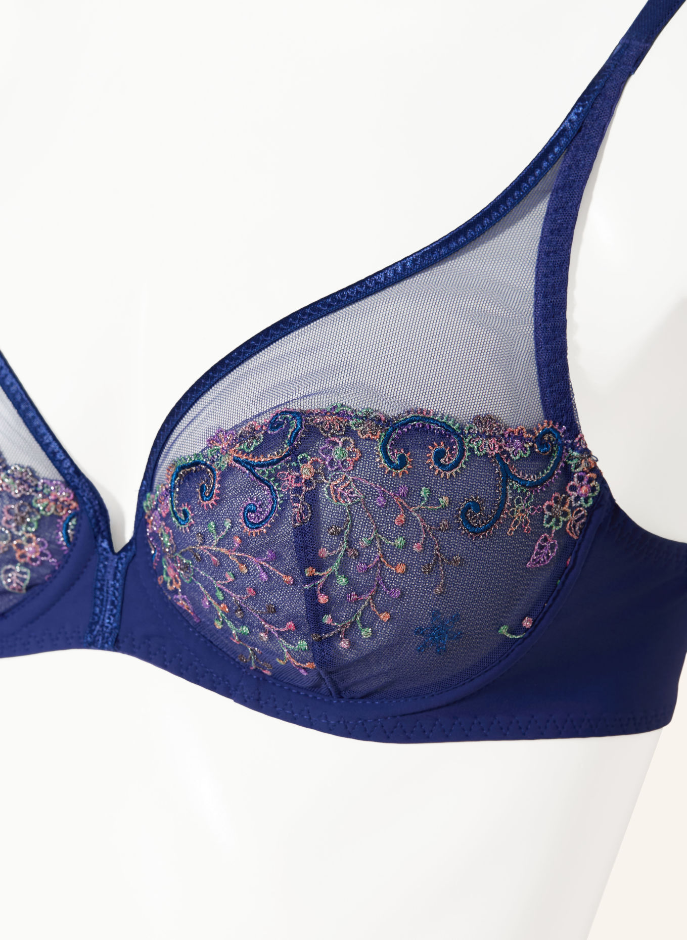 SIMONE PÉRÈLE Beugelbeha DÉLICE: DONKERBLAUW / ROZE / MINT
