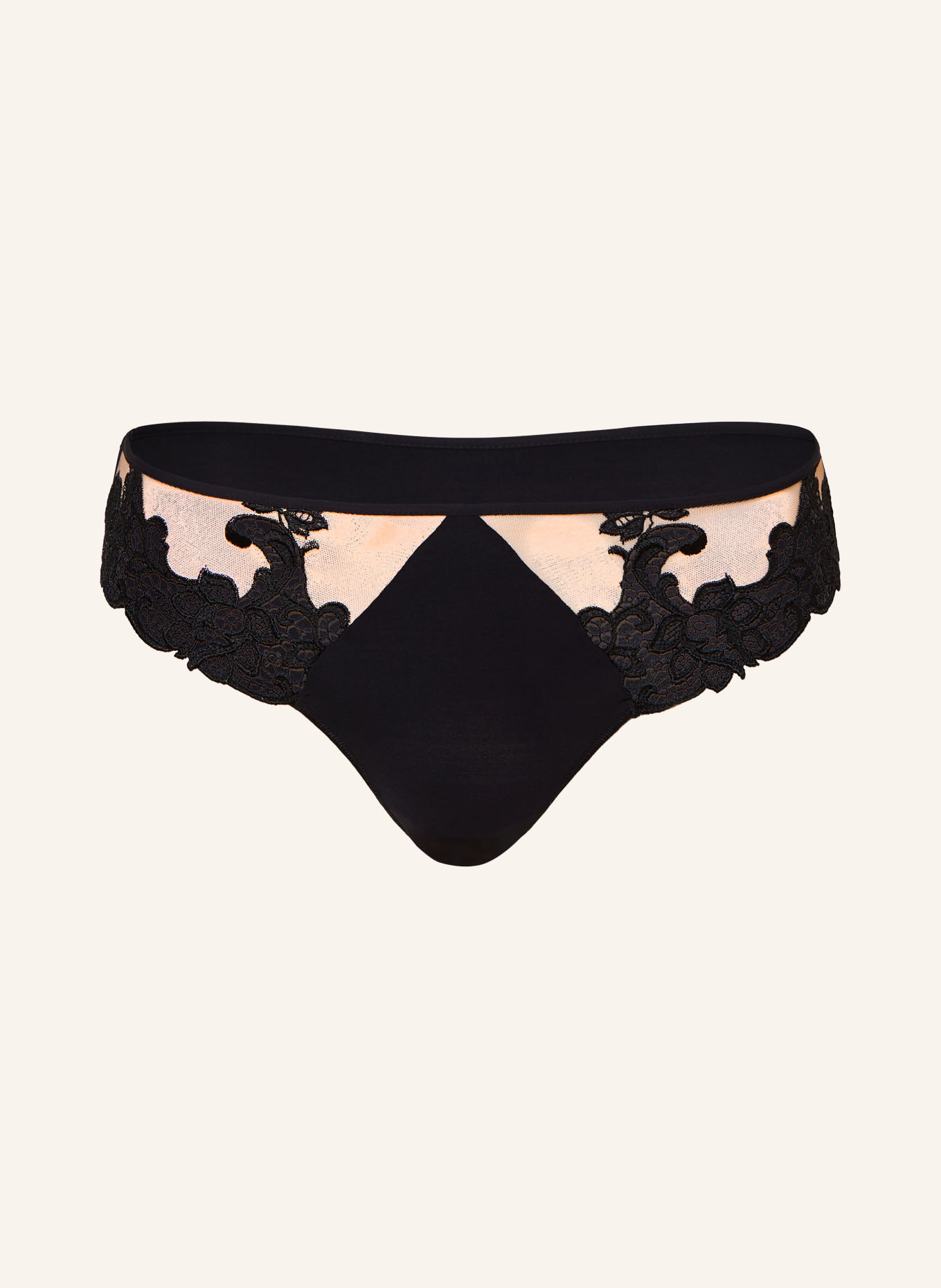 SIMONE PÉRÈLE Slip SAGA: ZWART / BEIGE