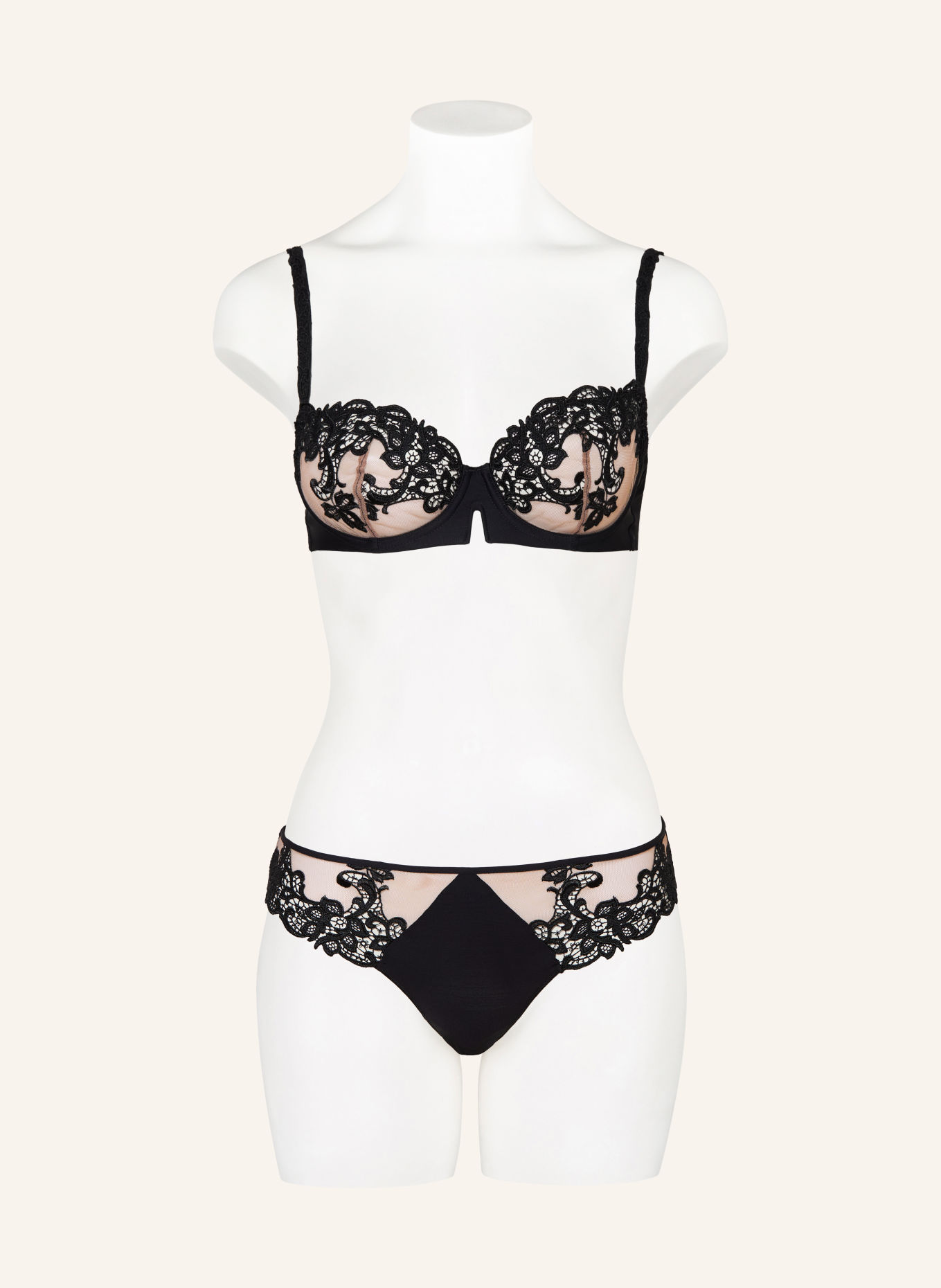 SIMONE PÉRÈLE Slip SAGA: ZWART / BEIGE