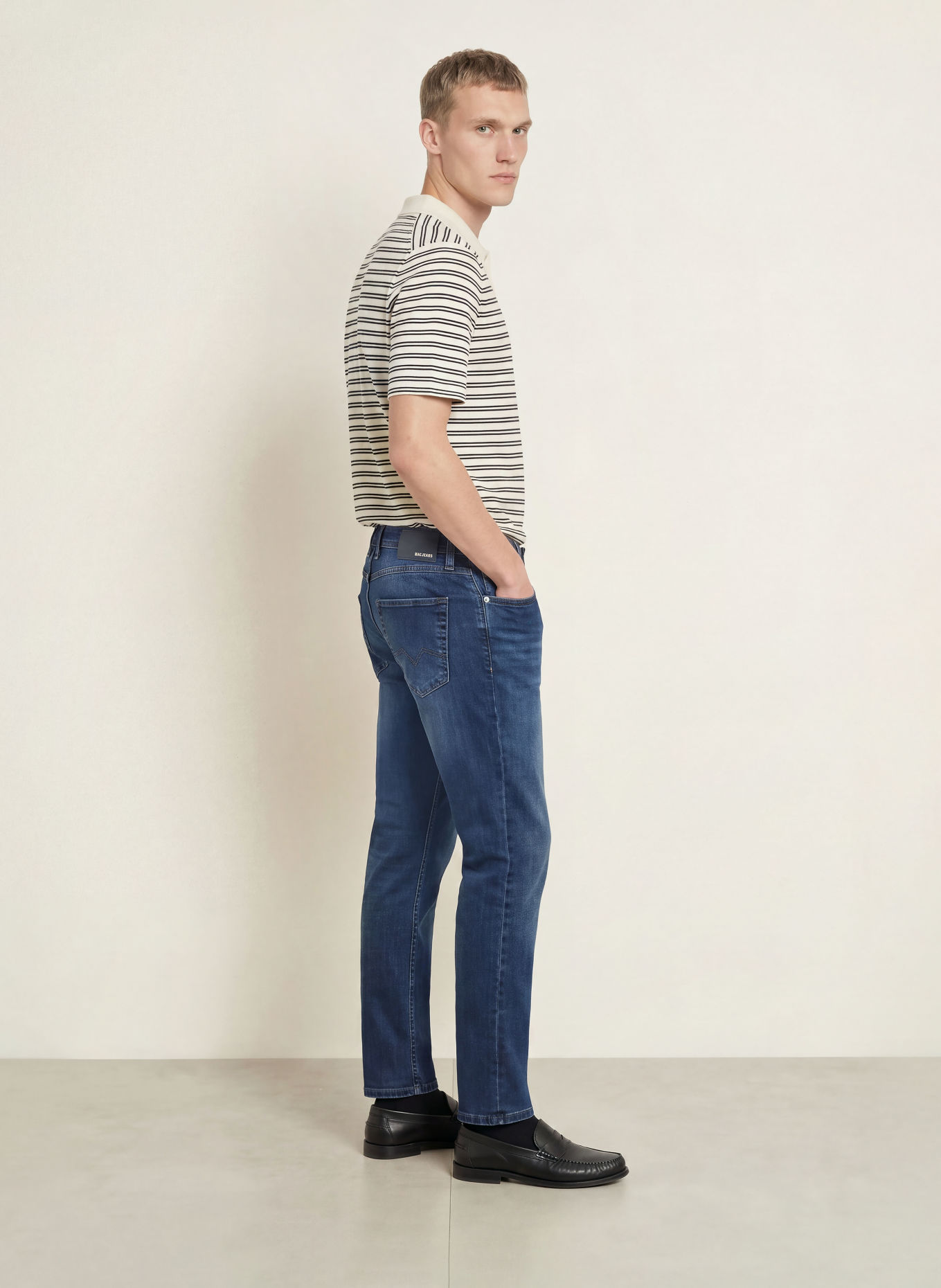 MAC Jeans MACFLEXX coupe moderne: H787 blue black authentic wash