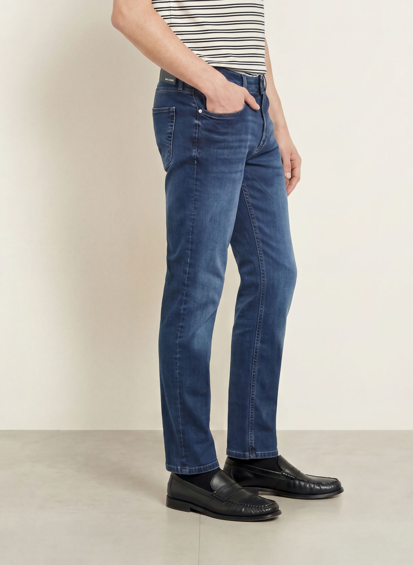 MAC Jeans MACFLEXX coupe moderne: H787 blue black authentic wash