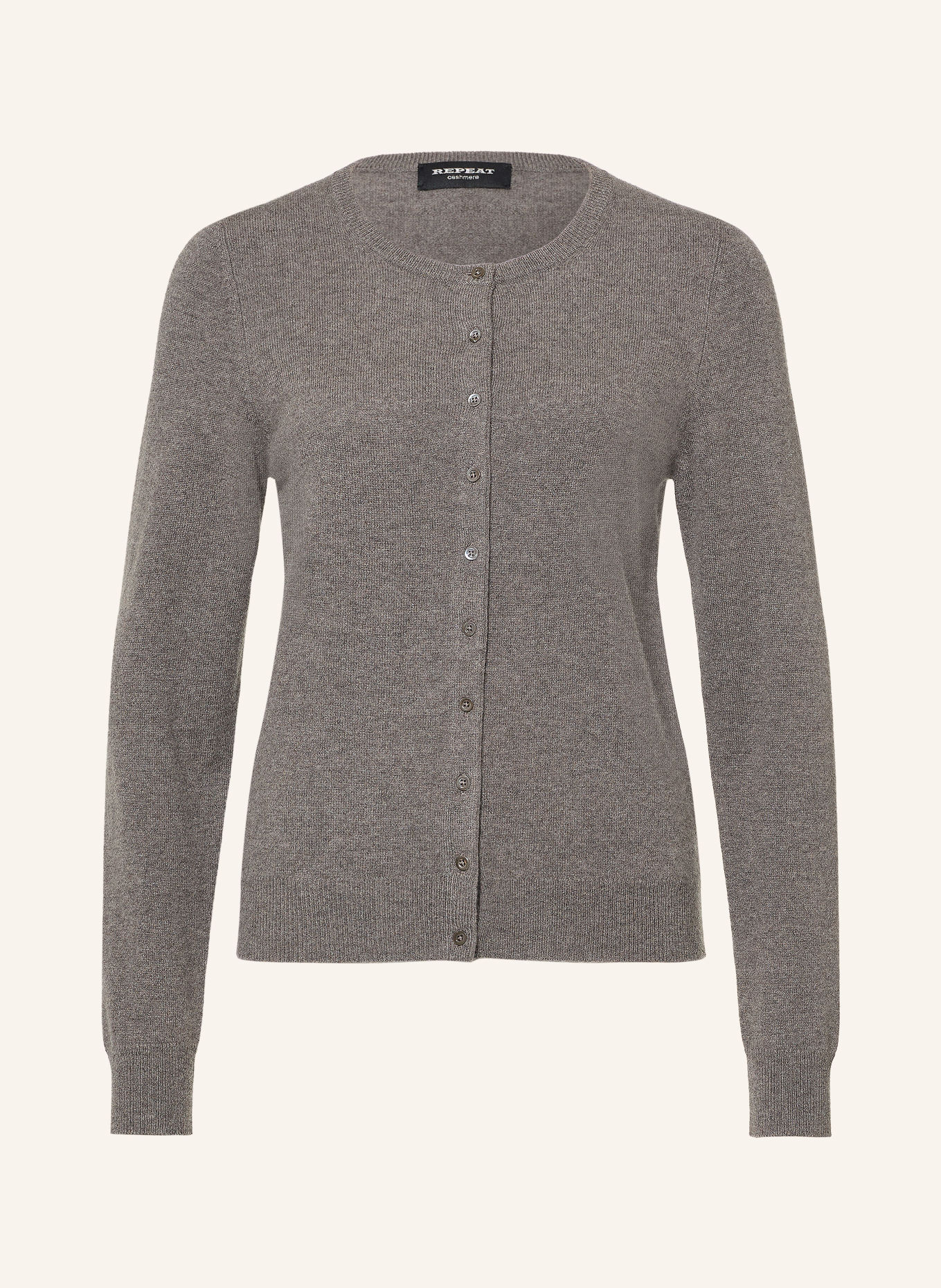 REPEAT Cashmere cardigan: GRAY