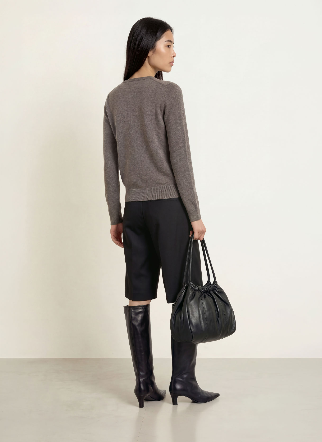 REPEAT Cashmere cardigan: GRAY