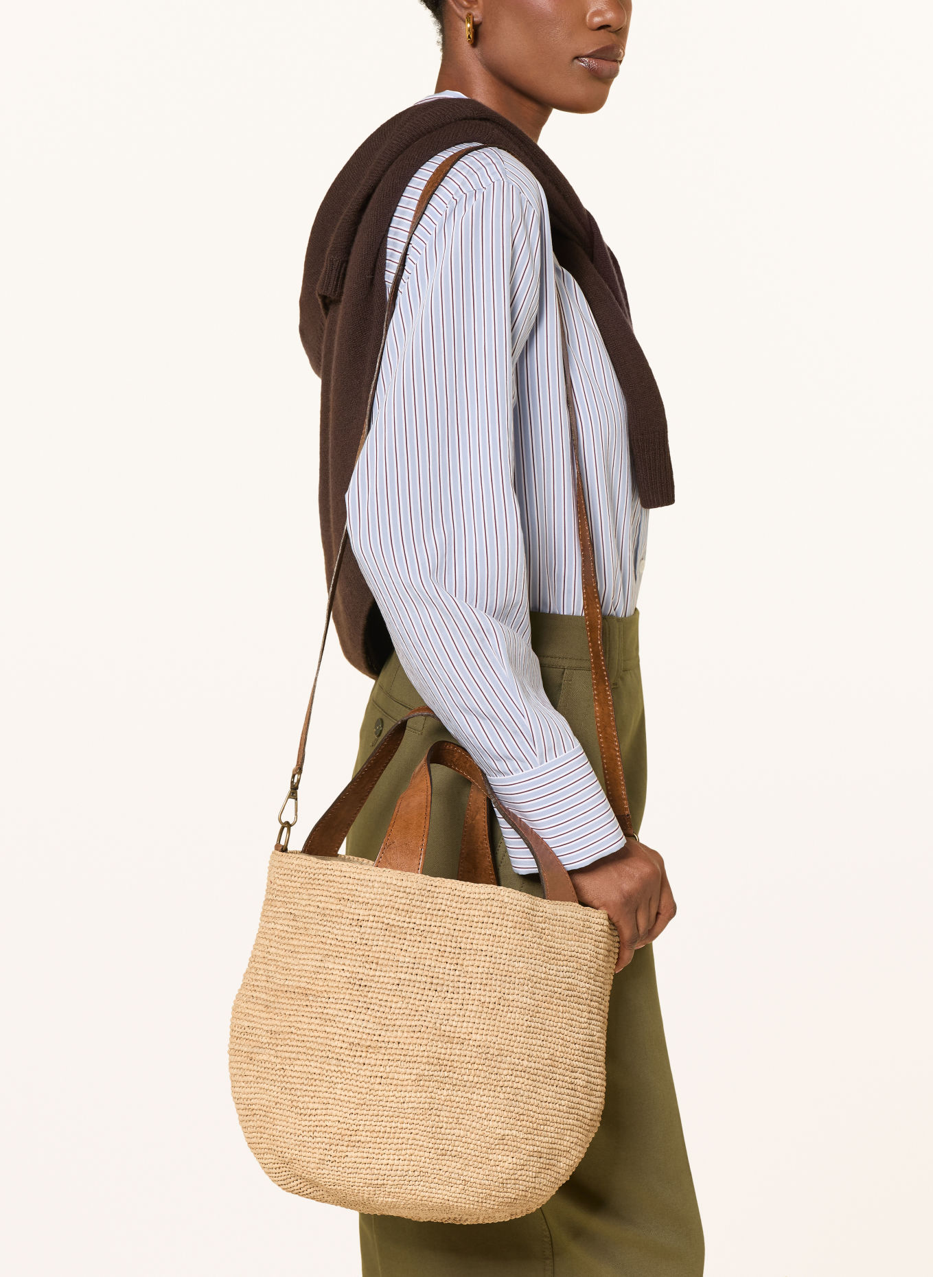 IBELIV Handtas MIROZY: BEIGE / BRUIN