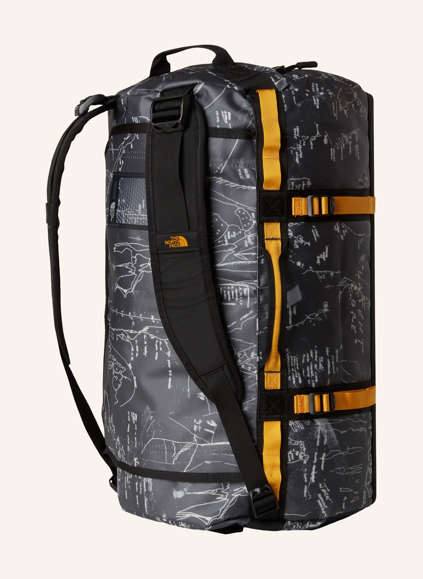 THE NORTH FACE Reisetasche BASE CAMP SMALL 50 l: SCHWARZ / WEISS