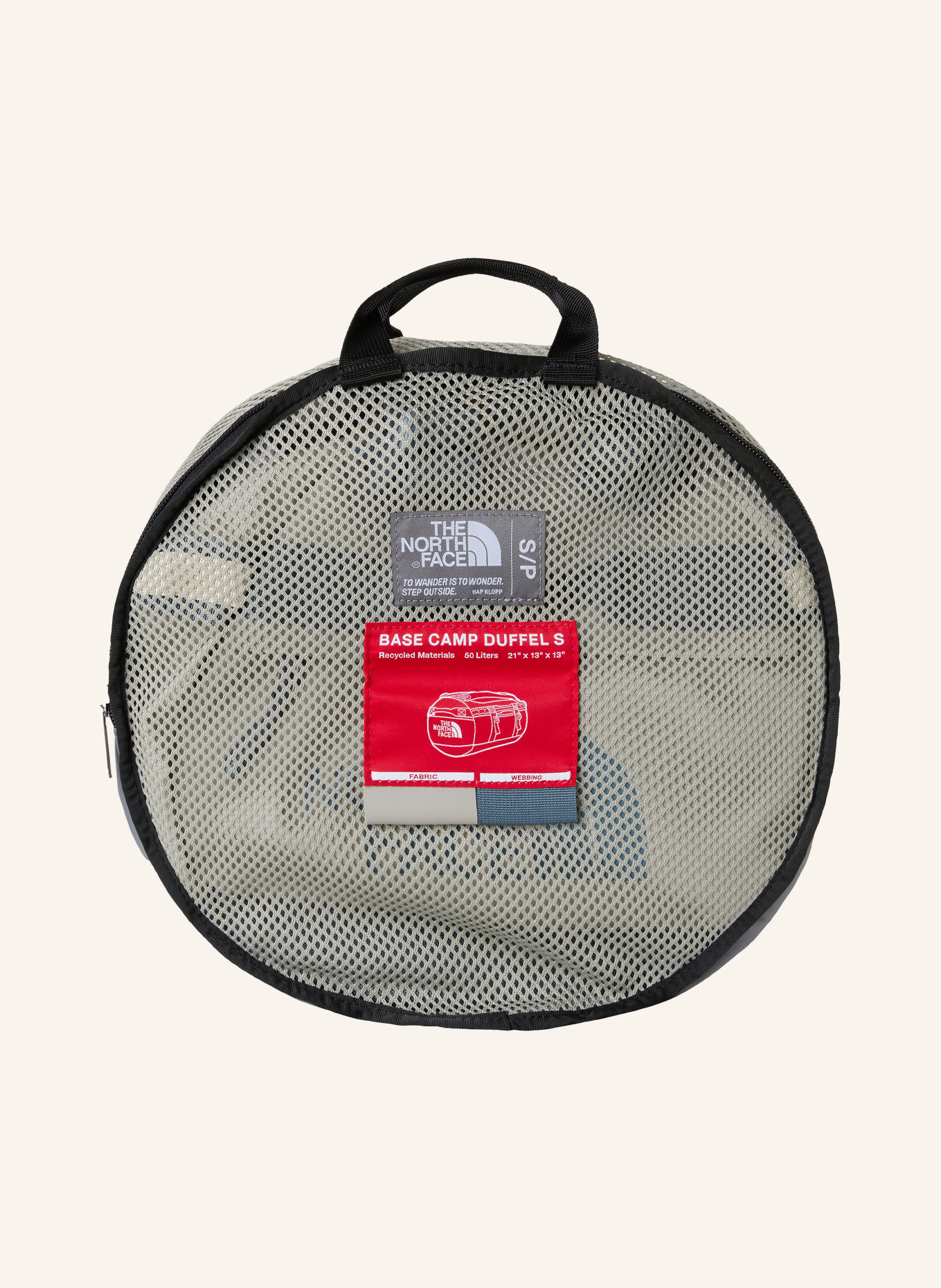THE NORTH FACE Reisetasche BASE CAMP SMALL 50 l: GRAU / SCHWARZ