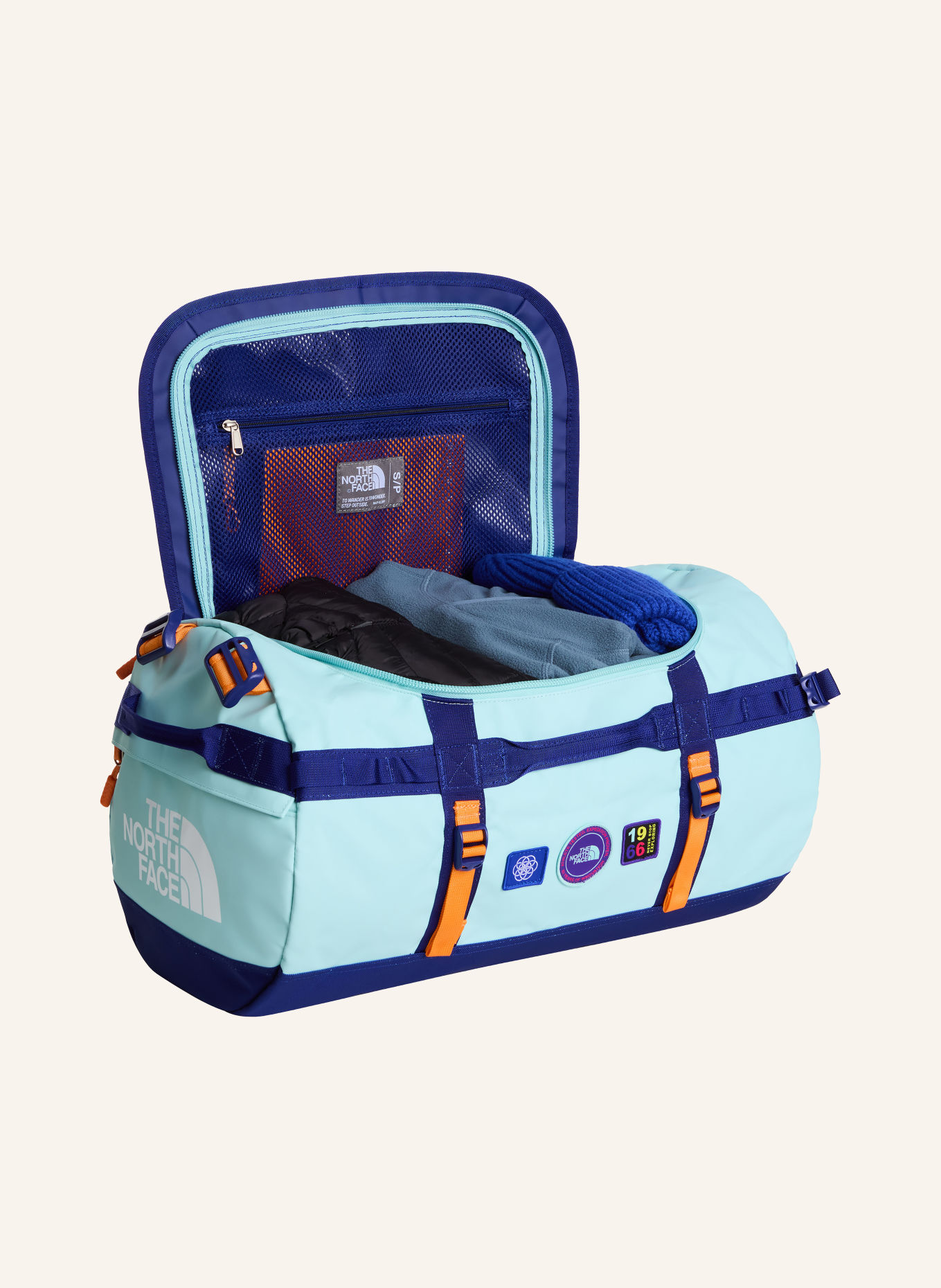 THE NORTH FACE Torba podróżna BASE CAMP SMALL 50 l: TURKUSOWY / NIEBIESKI