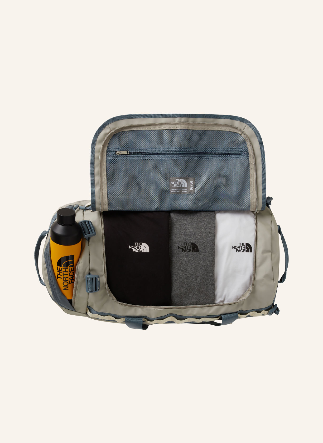THE NORTH FACE Reisetasche BASE CAMP DUFFEL MEDIUM 71 l: GRAU