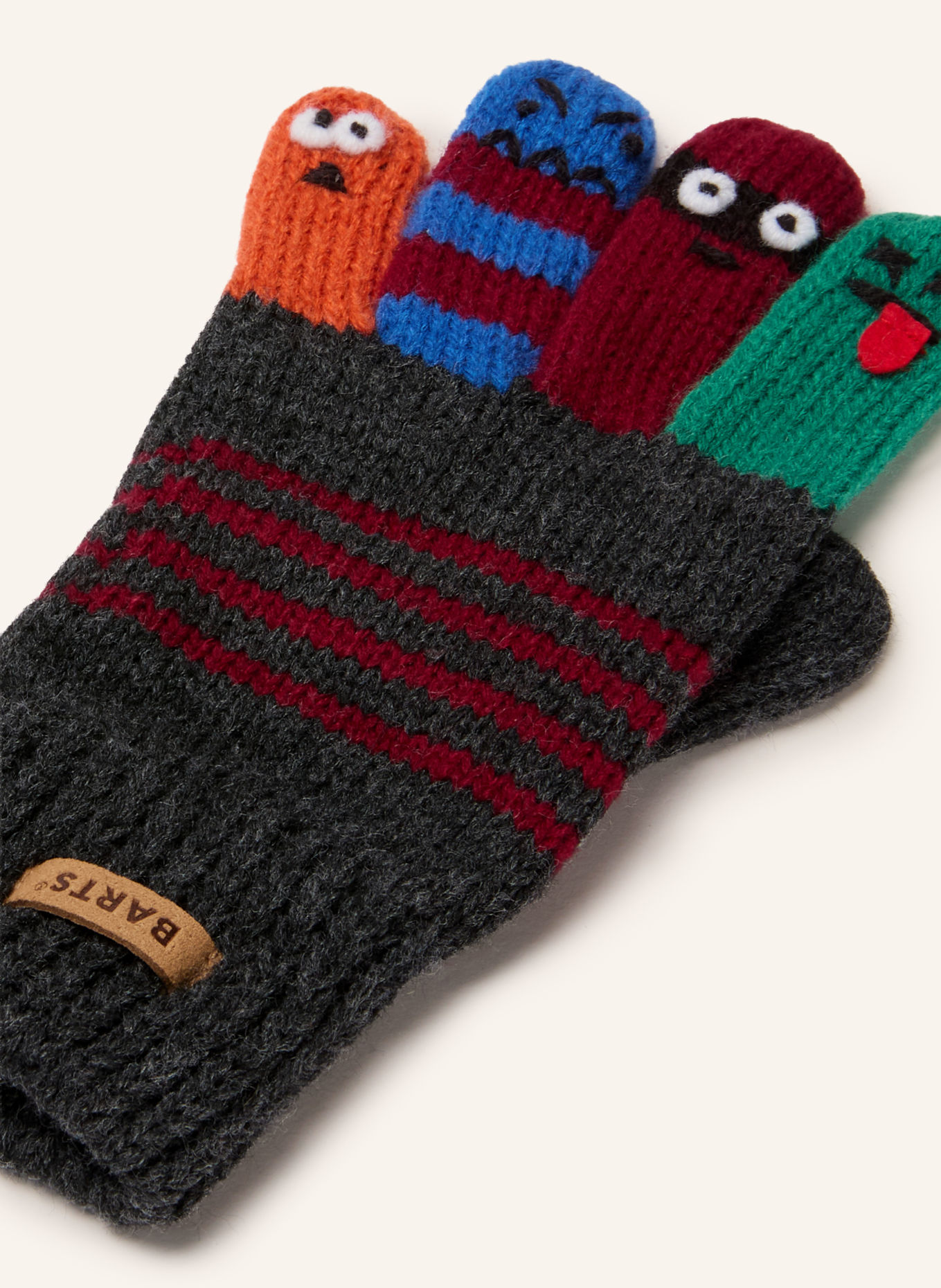 Barts Handschoenen PUPPETEER: DONKERGRIJS / GROEN / BLAUW