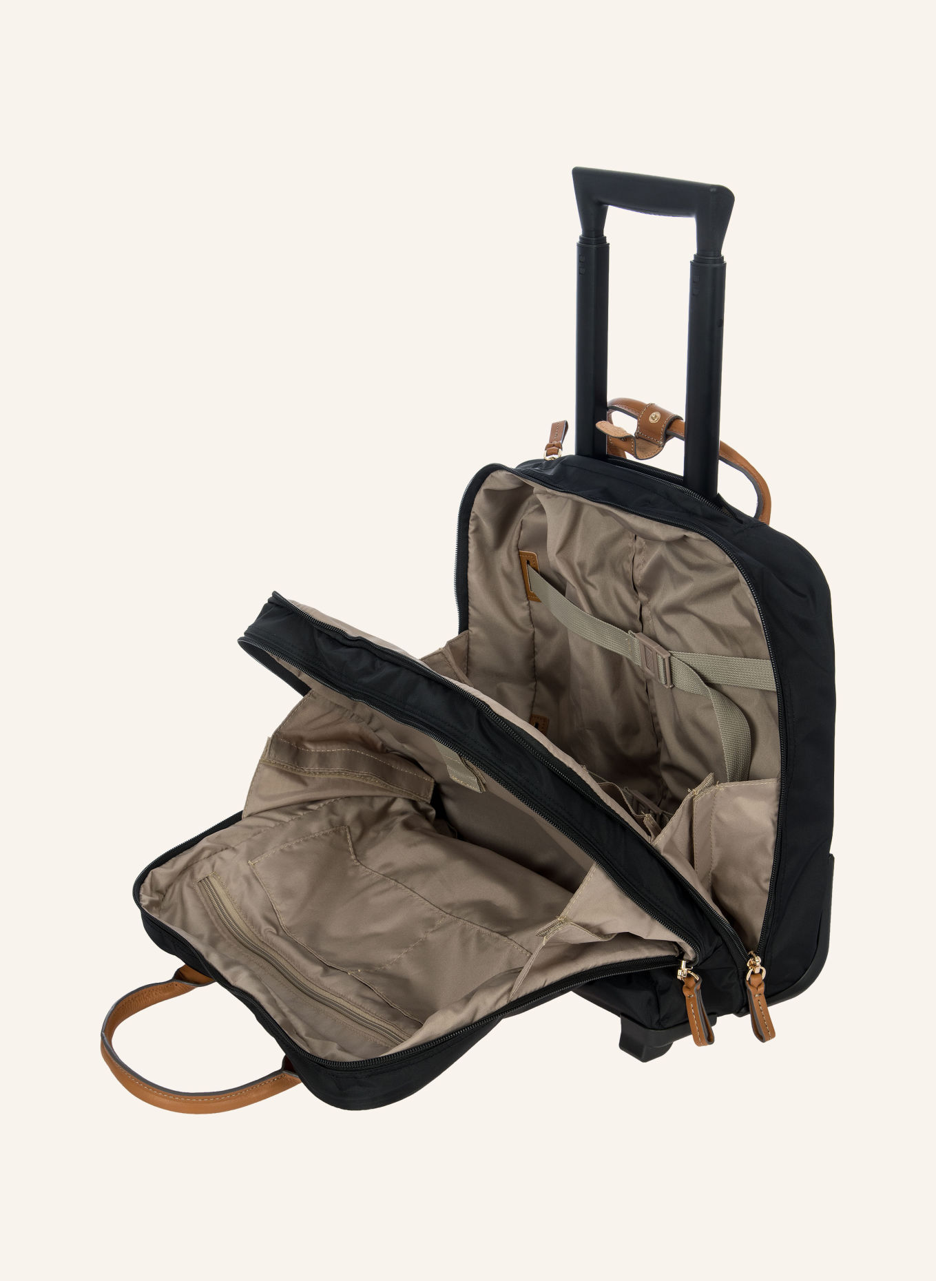 BRIC'S Business-Trolley X-COLLECTION: SCHWARZ / HELLBRAUN