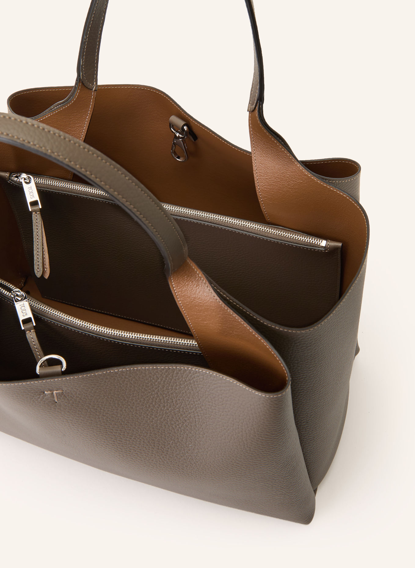 TOD'S Shopper: TAUPE