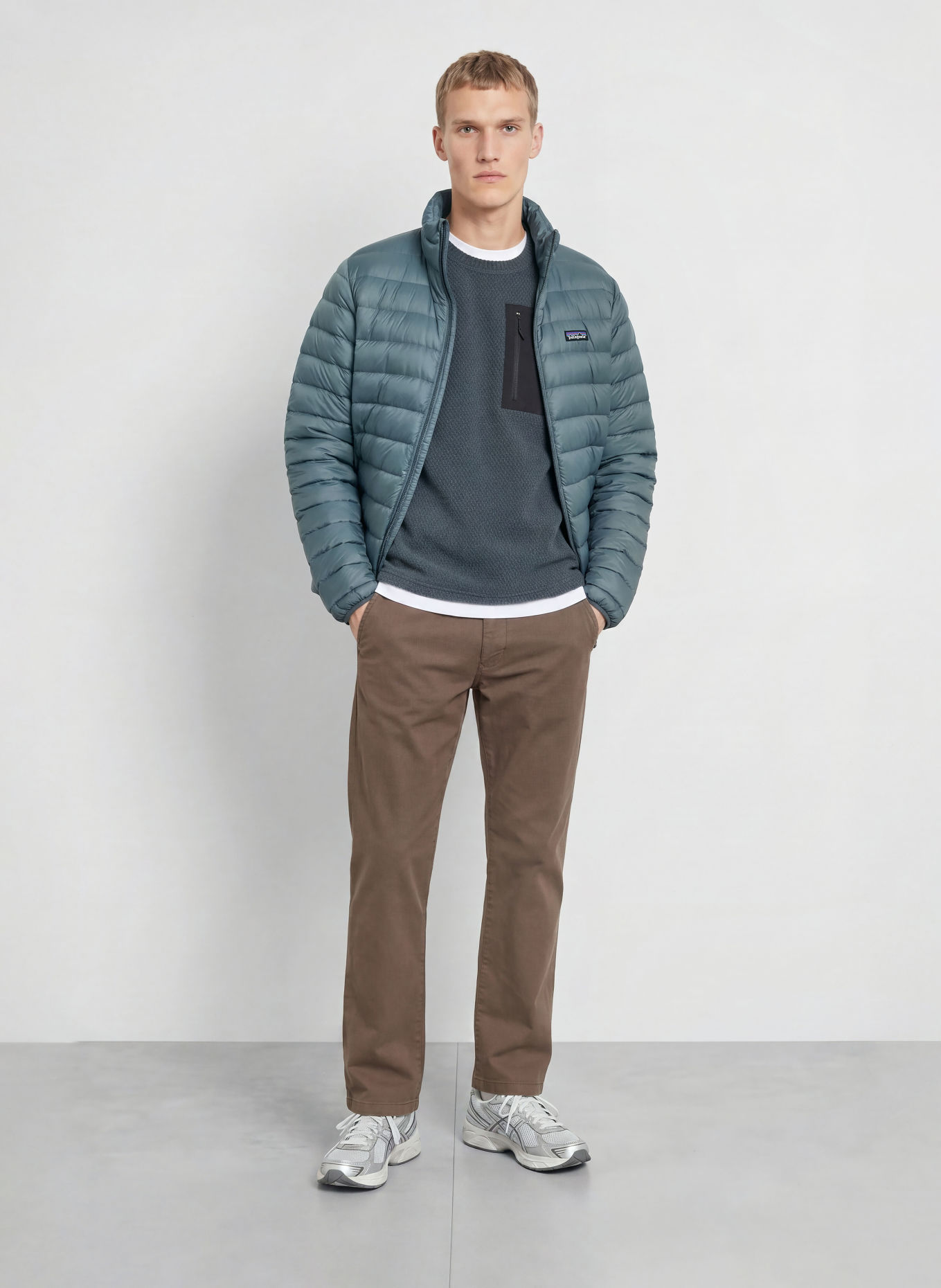 patagonia Lichtgewicht donsjack DOWN SWEATER: BLAUW