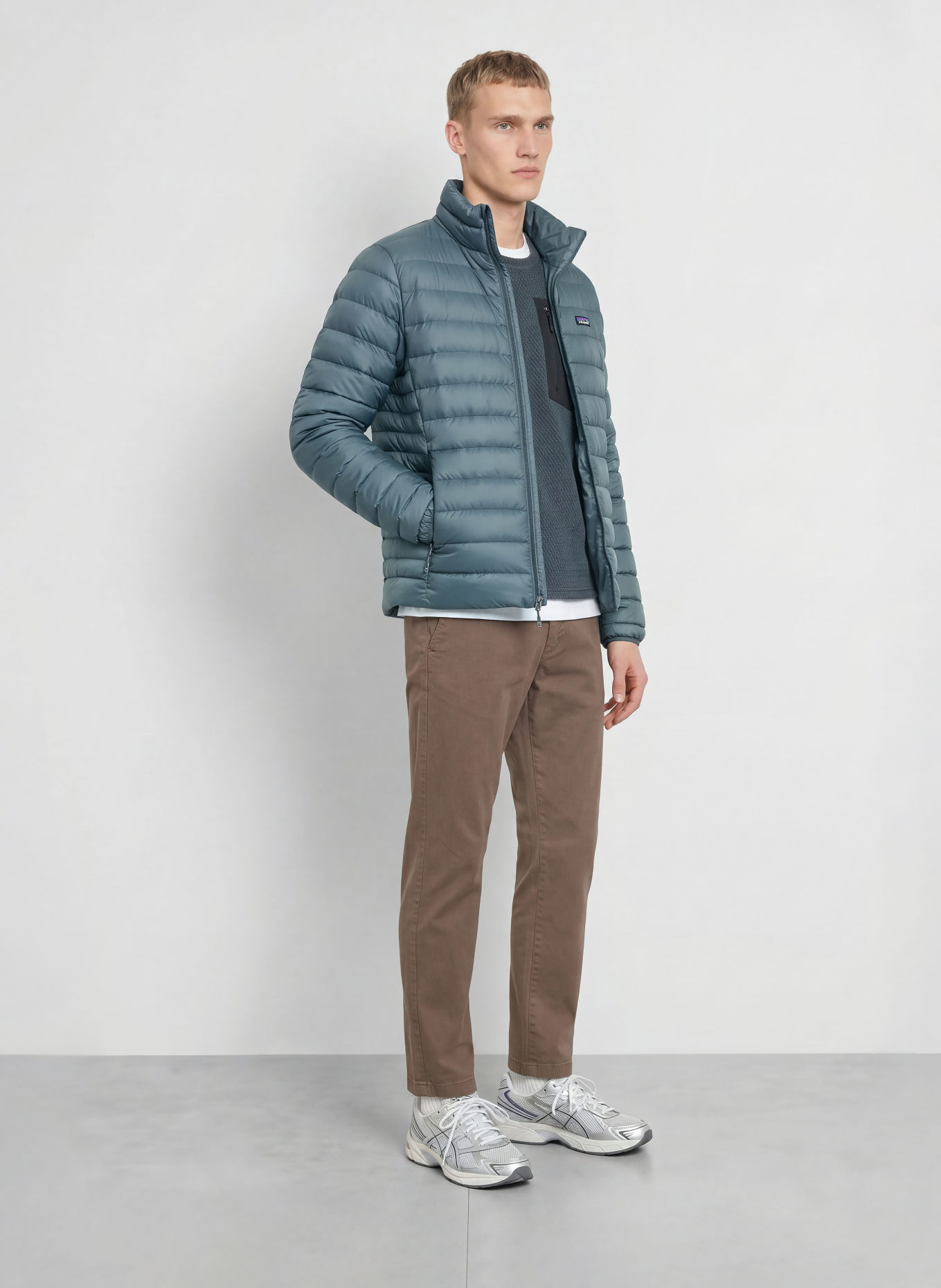 patagonia Lichtgewicht donsjack DOWN SWEATER: BLAUW