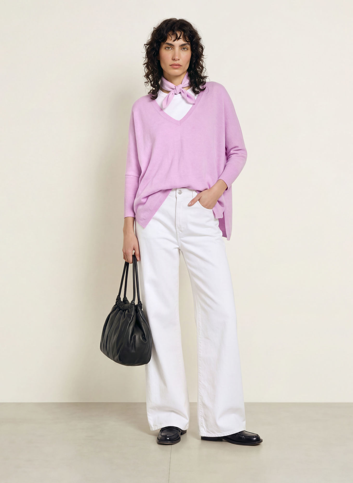 KUJTEN Cashmere-Pullover MINIE: HELLLILA