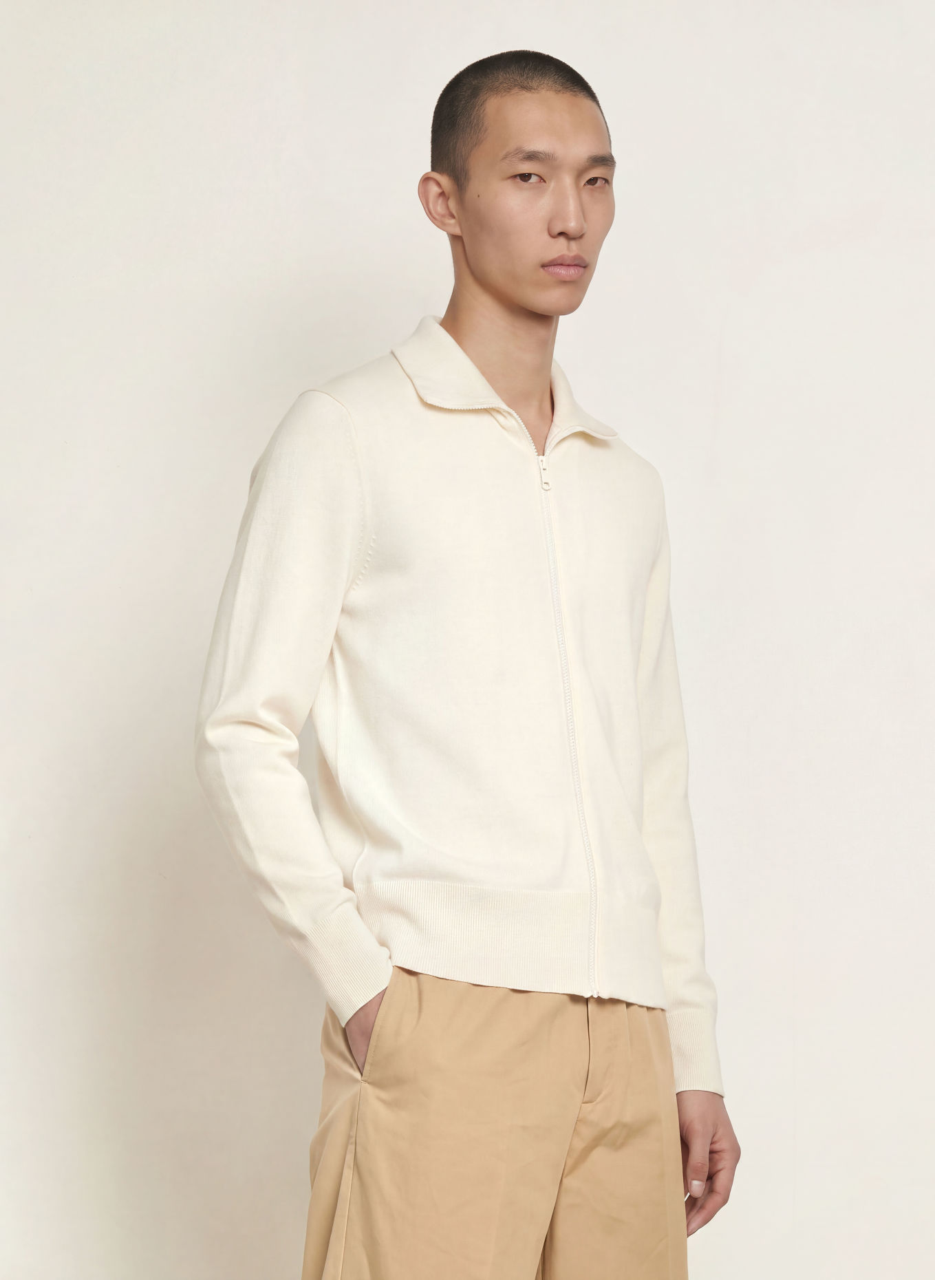 SANDRO Strickjacke: CREME