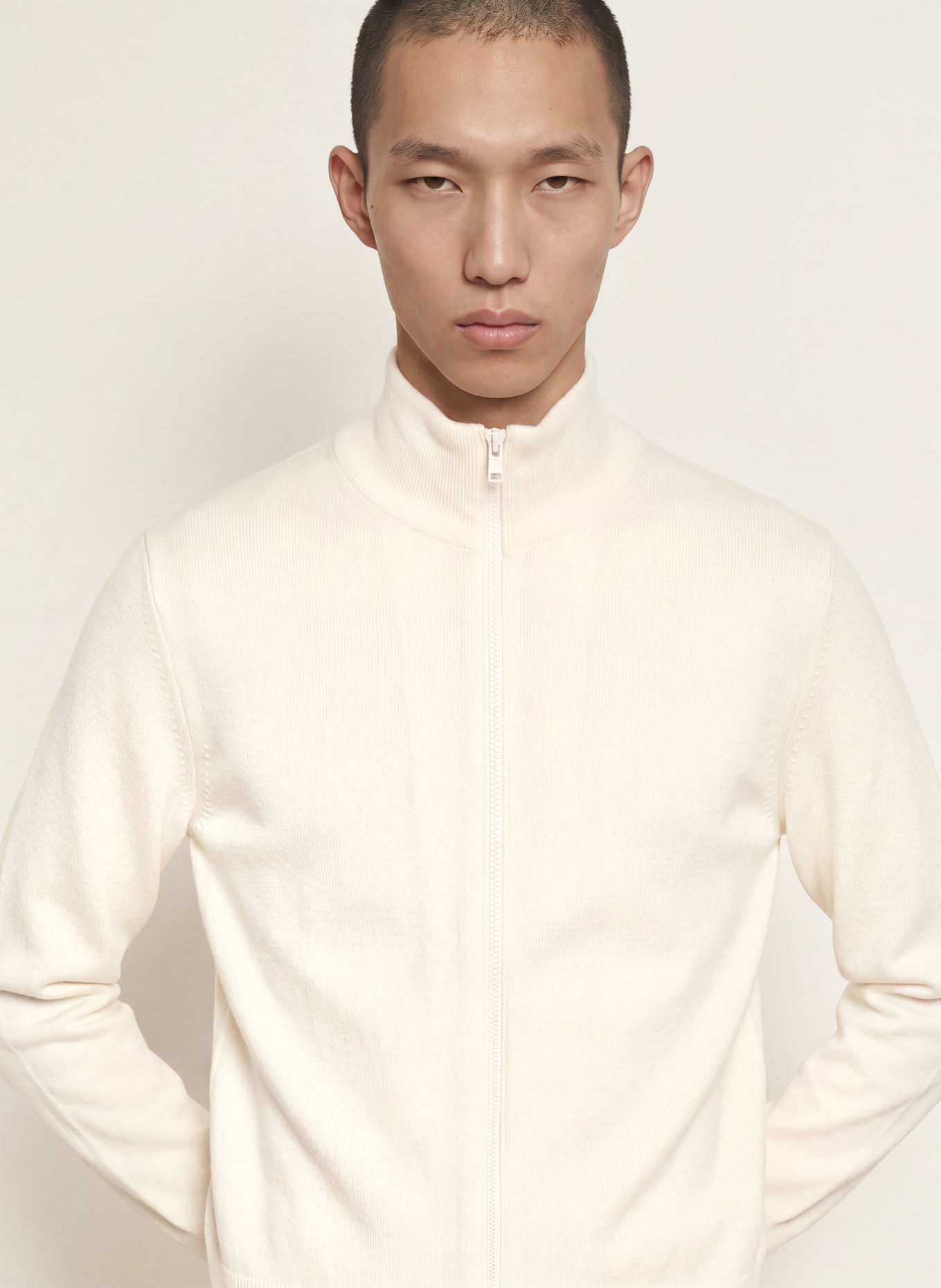 SANDRO Strickjacke: CREME