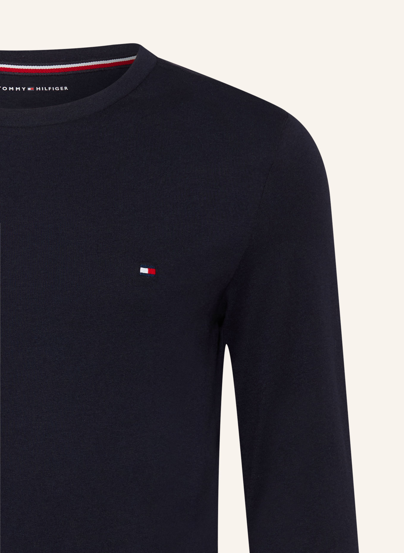 TOMMY HILFIGER Pachet de 2 tricouri cu mânecă lungă: ALBASTRU ÎNCHIS / ALB