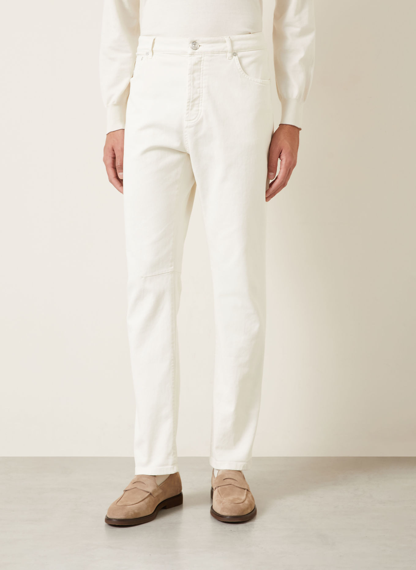 BRUNELLO CUCINELLI Džíny Leisure Fit: C7506 GHIACCIO
