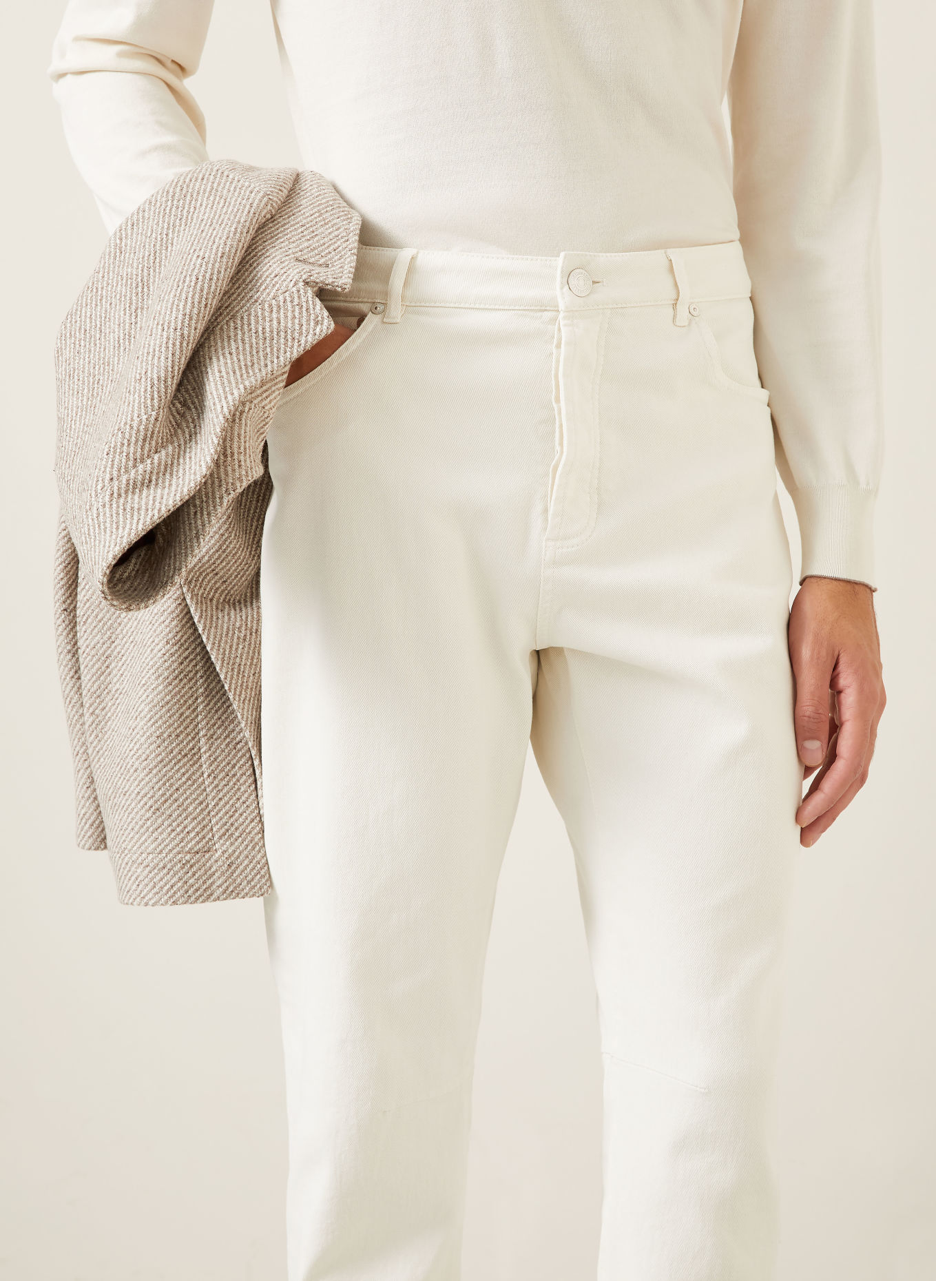 BRUNELLO CUCINELLI Džíny Leisure Fit: C7506 GHIACCIO