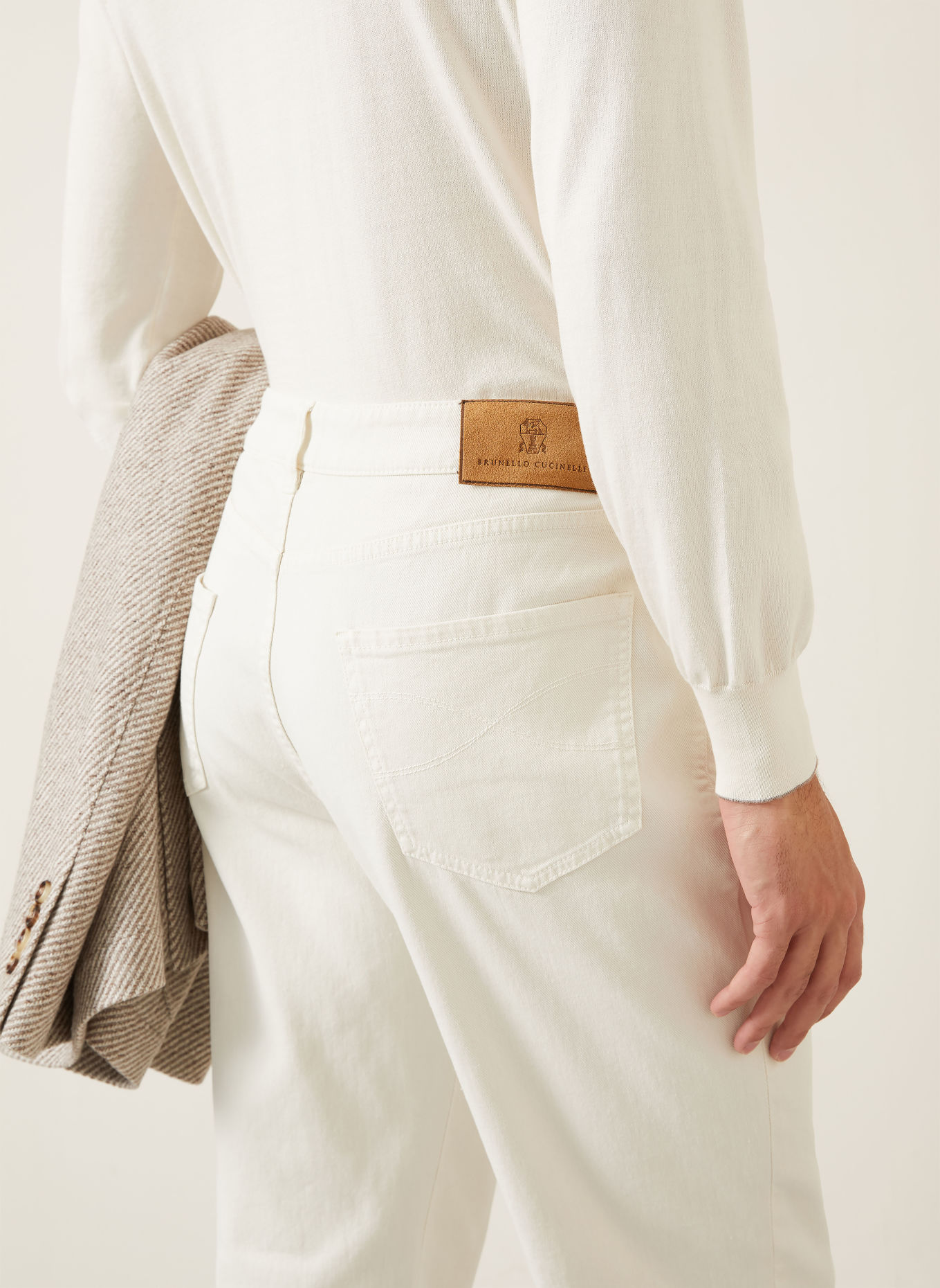 BRUNELLO CUCINELLI Džíny Leisure Fit: C7506 GHIACCIO