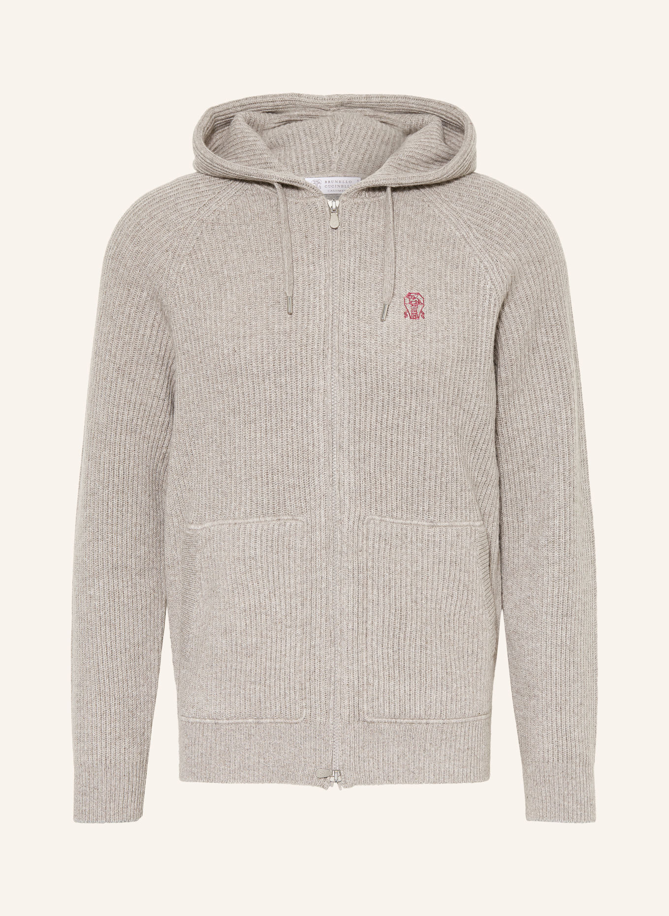 BRUNELLO CUCINELLI Strickjacke aus Cashmere: GRAU