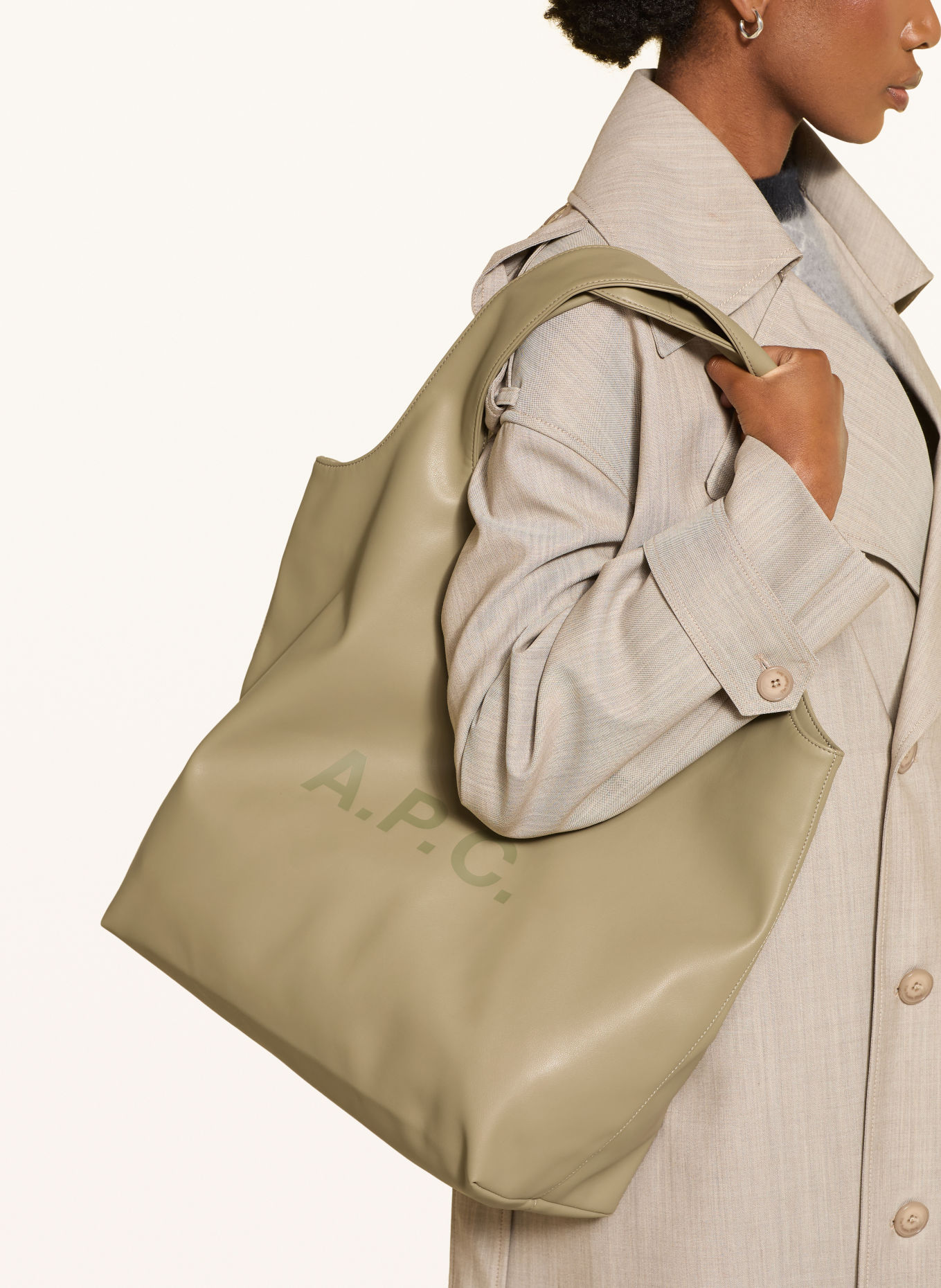 A.P.C. Shopper NINON: LIGHT GREEN