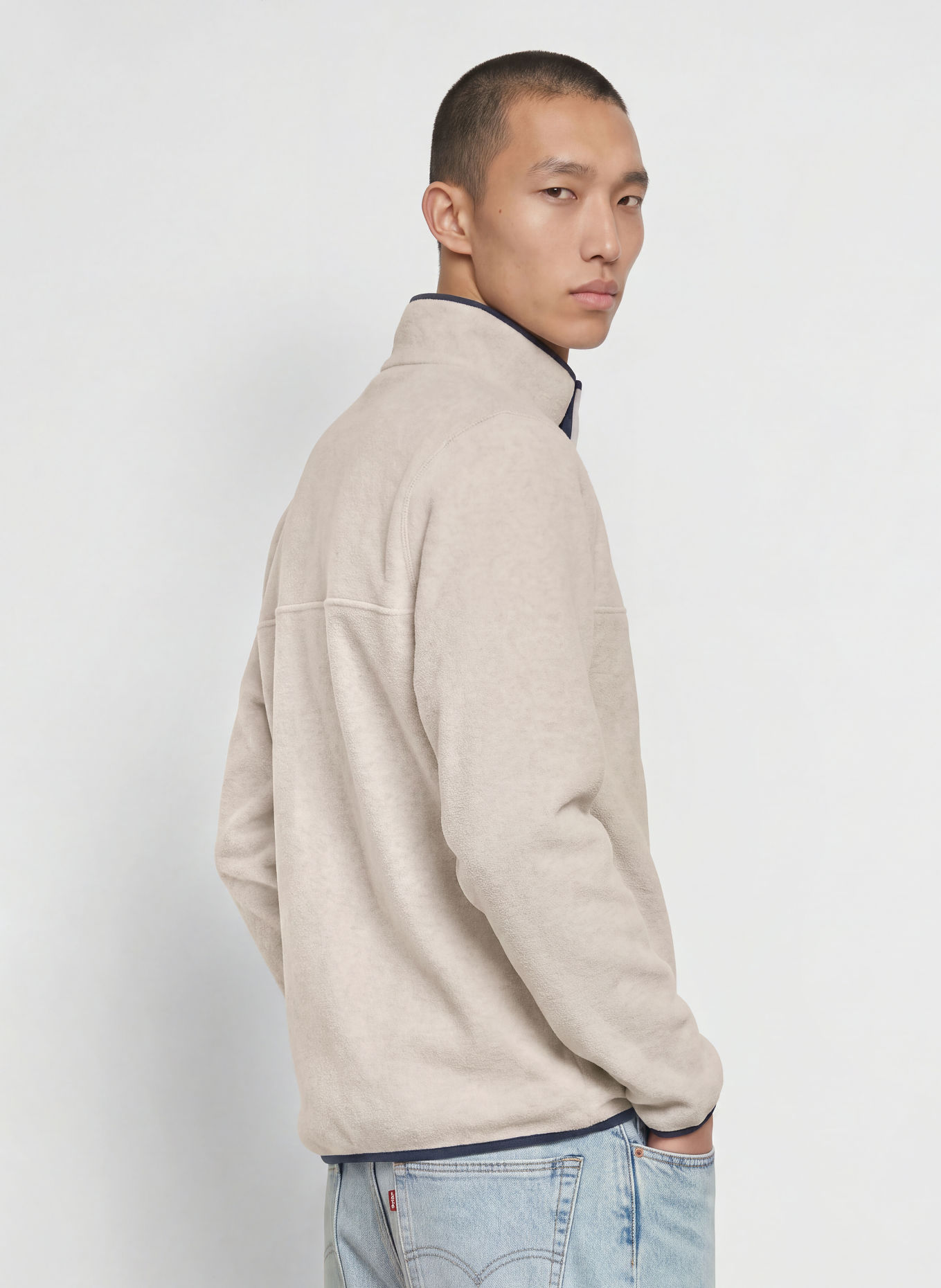 patagonia Fleecepullover SYNCHILLA ® SNAP-T®: LICHTGRIJS / DONKERBLAUW