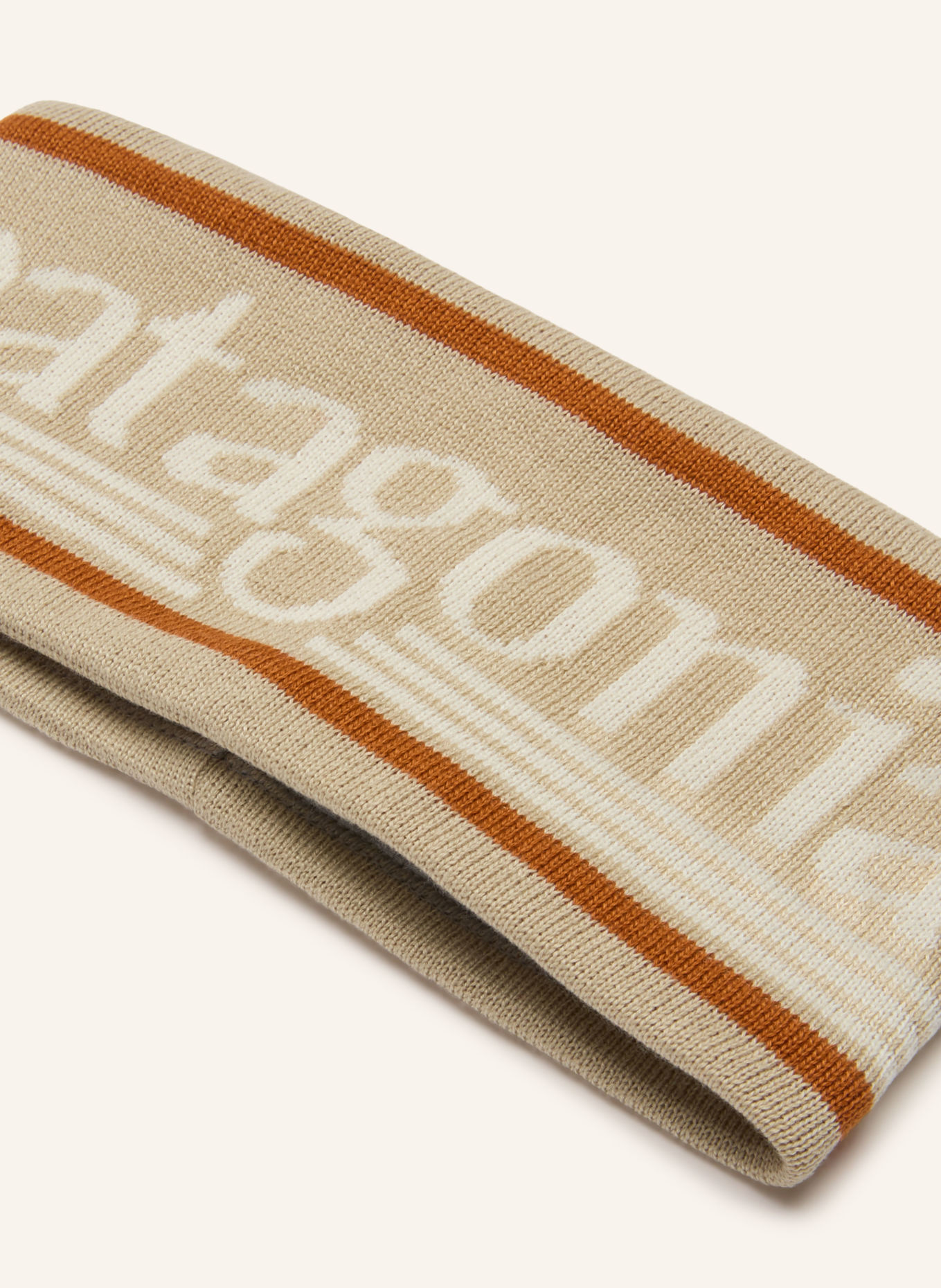 patagonia Hoofdband POWDER TOWN: BEIGE / COGNAC / ECRU