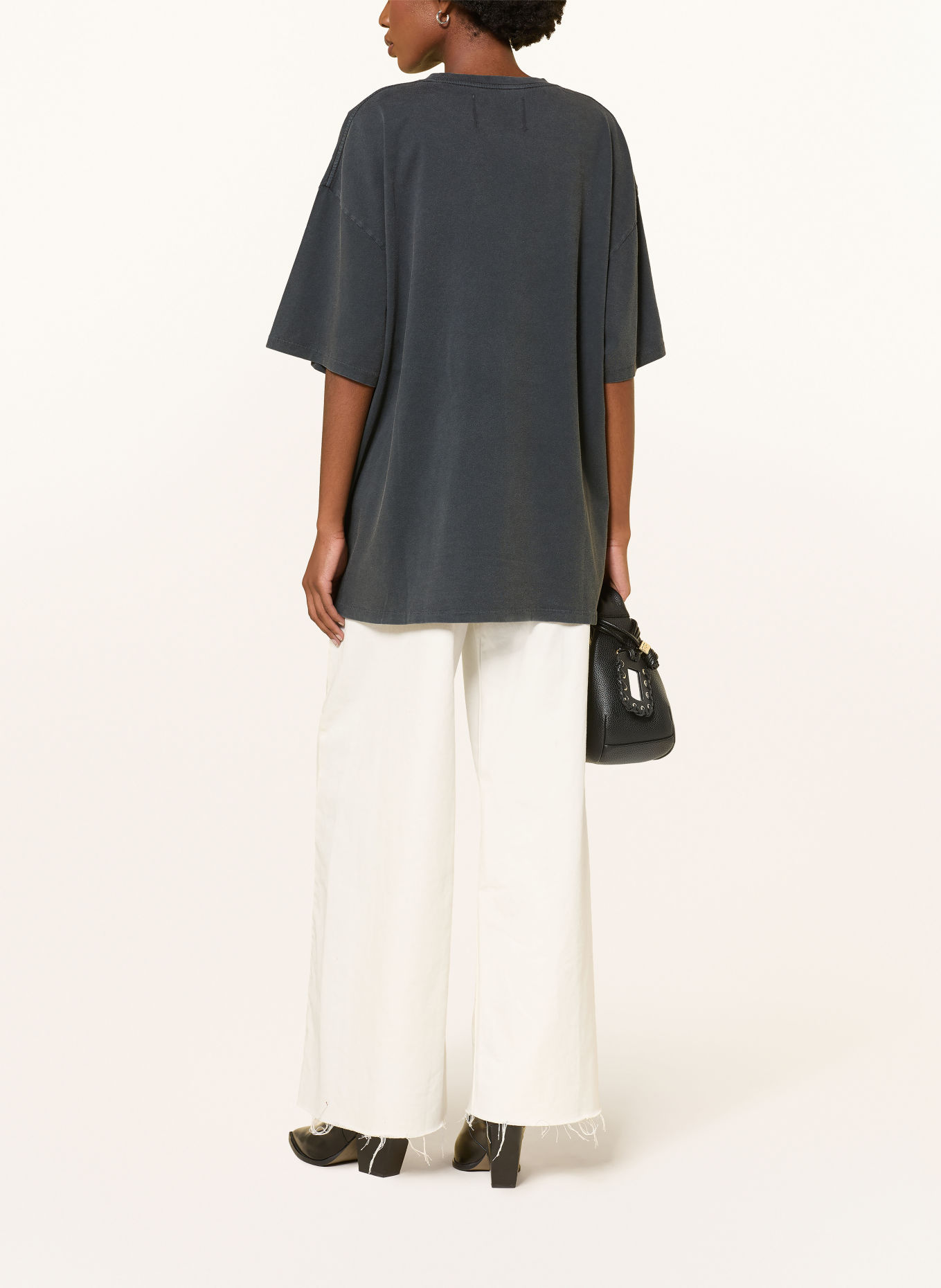 black palms Oversized-Shirt: DUNKELGRAU