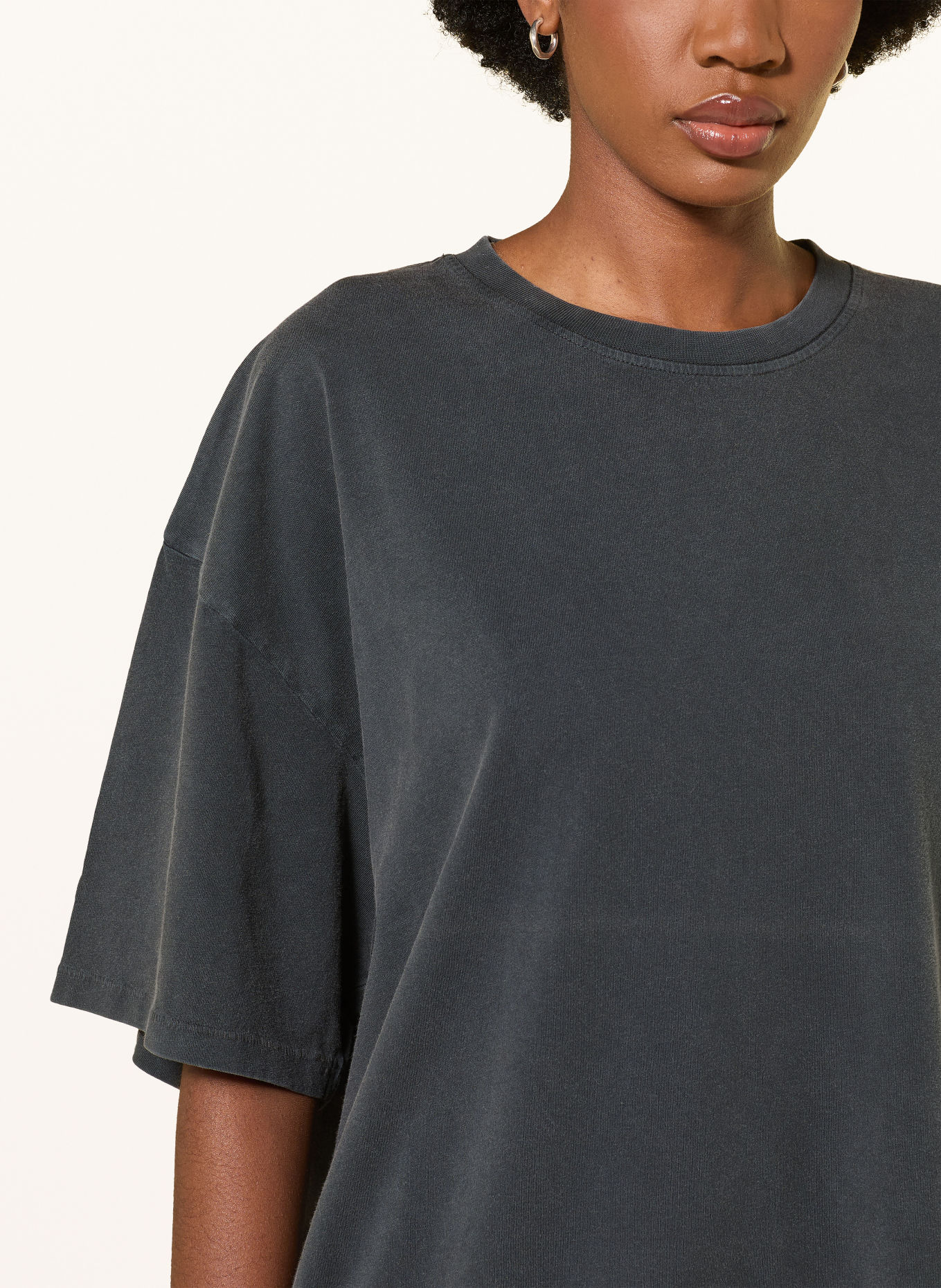 black palms Oversized-Shirt: DUNKELGRAU