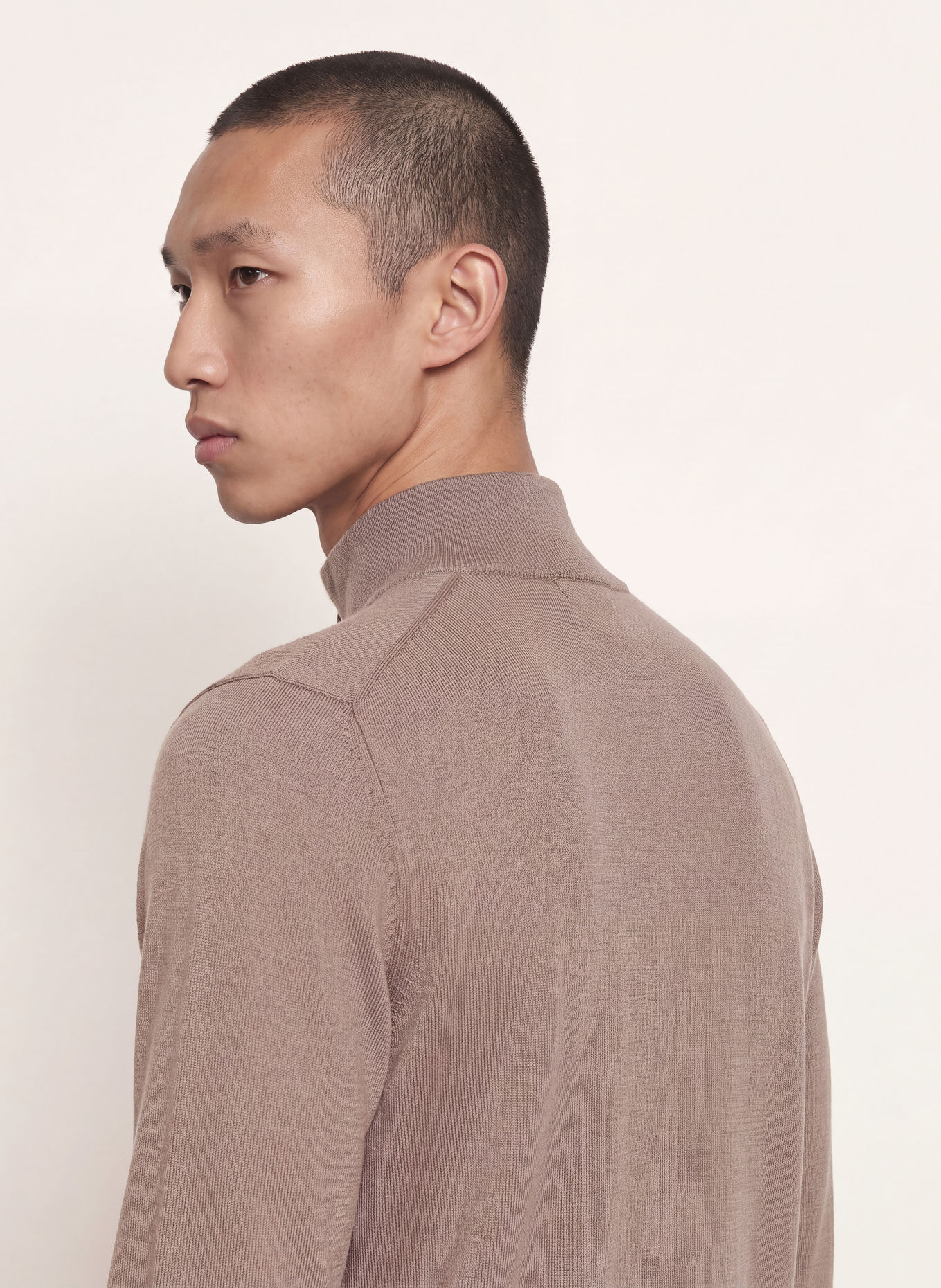 HUGO Half-zip sweater SAN QUIRIN: BEIGE