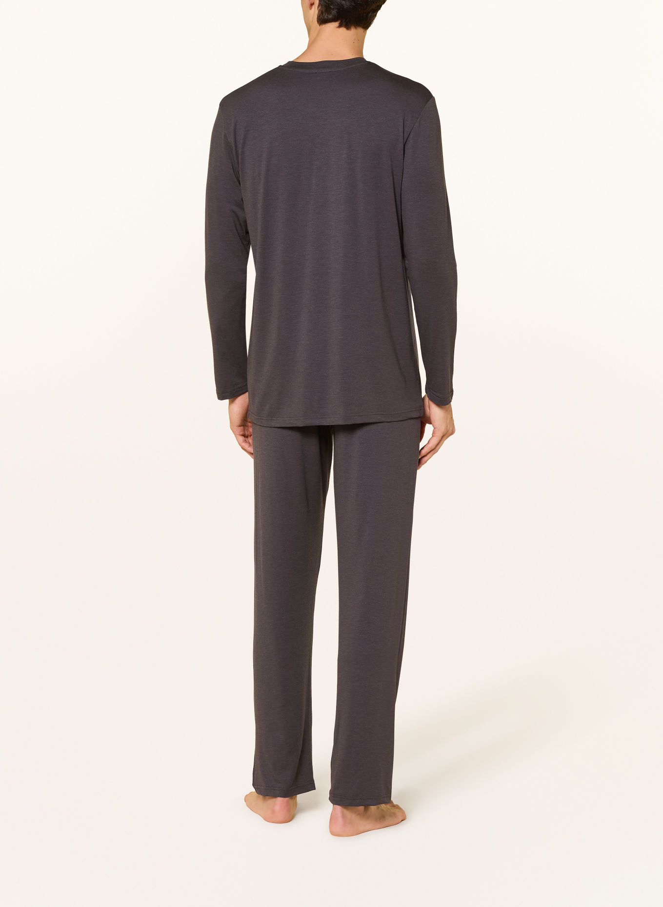 zimmerli Schlafanzug COZY COMFORT: DUNKELGRAU