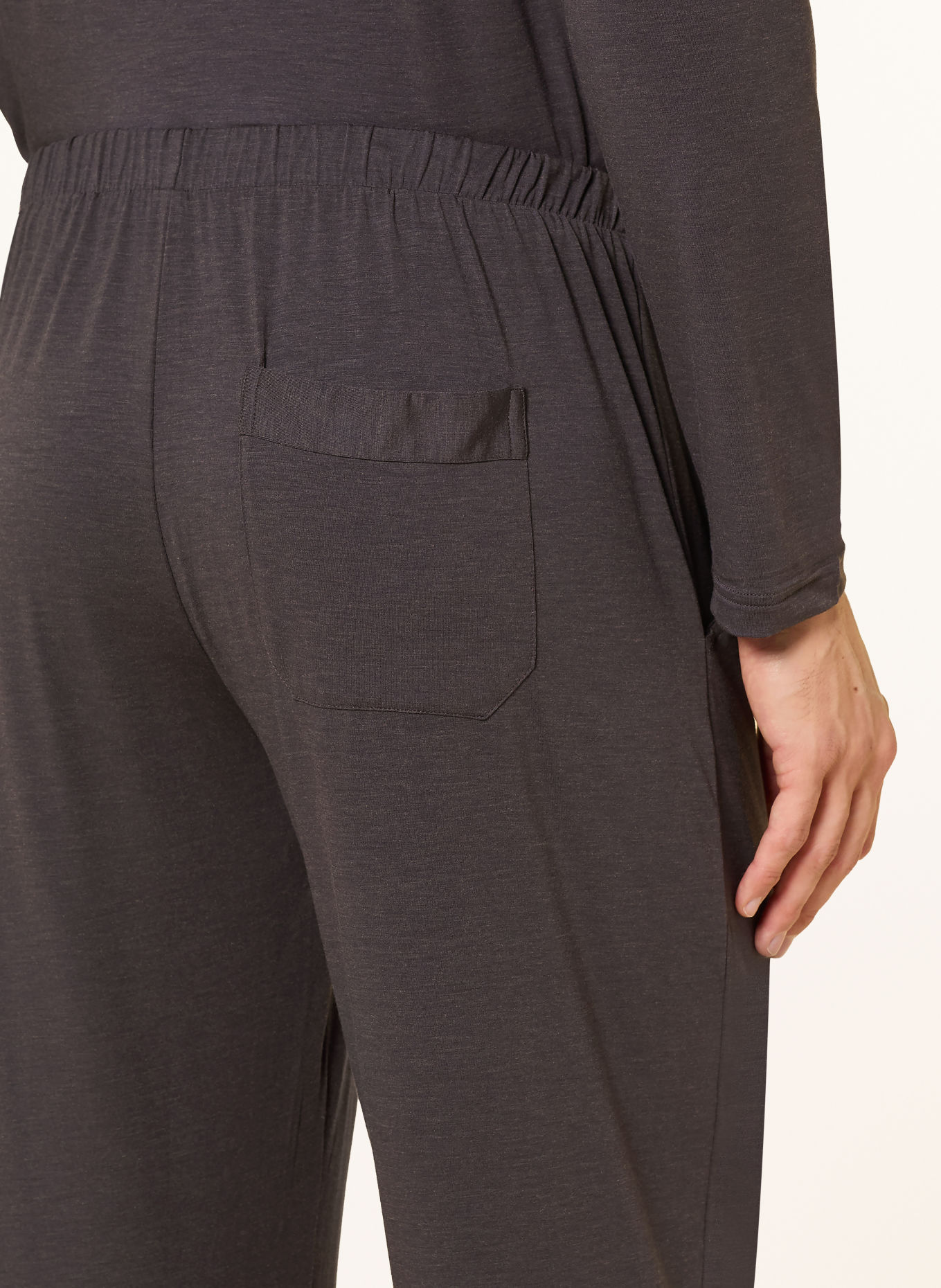 zimmerli Schlafanzug COZY COMFORT: DUNKELGRAU