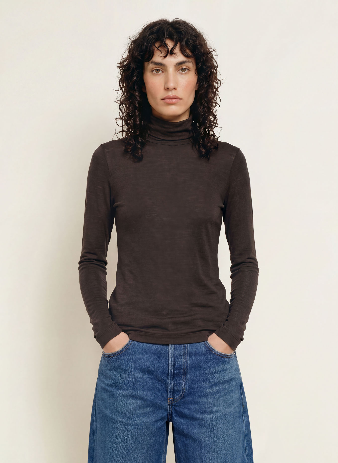 InWear Longsleeve FANGIW: DUNKELBRAUN