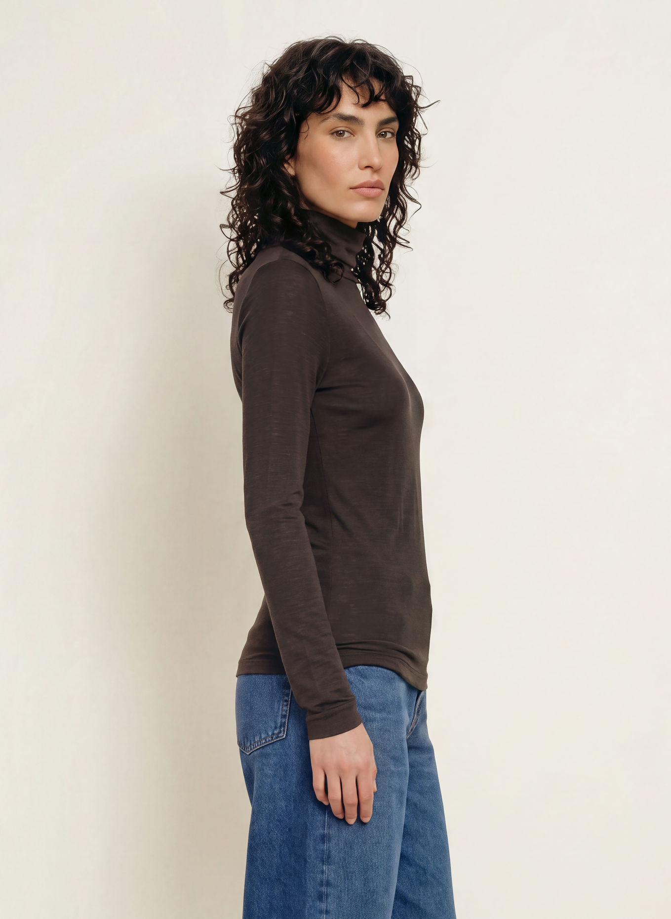 InWear Longsleeve FANGIW: DUNKELBRAUN