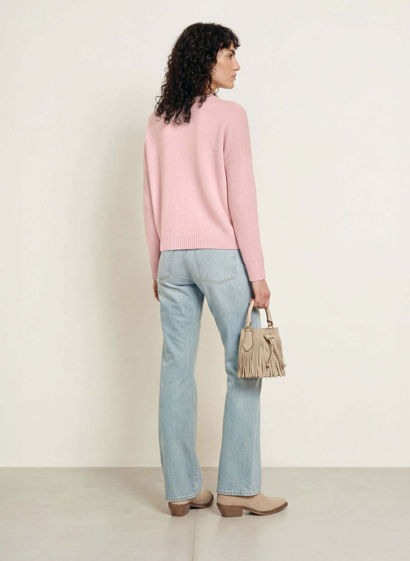 KUJTEN Cashmere-Pullover AMELIE: ROSA