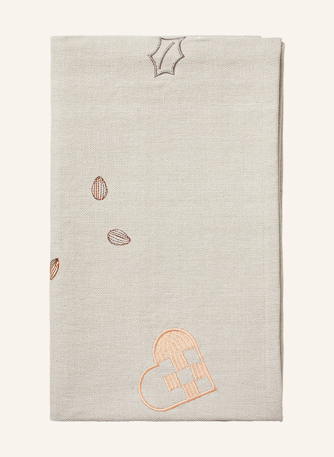 BROSTE COPENHAGEN Tischläufer FRYD: BEIGE / CAMEL / TAUPE