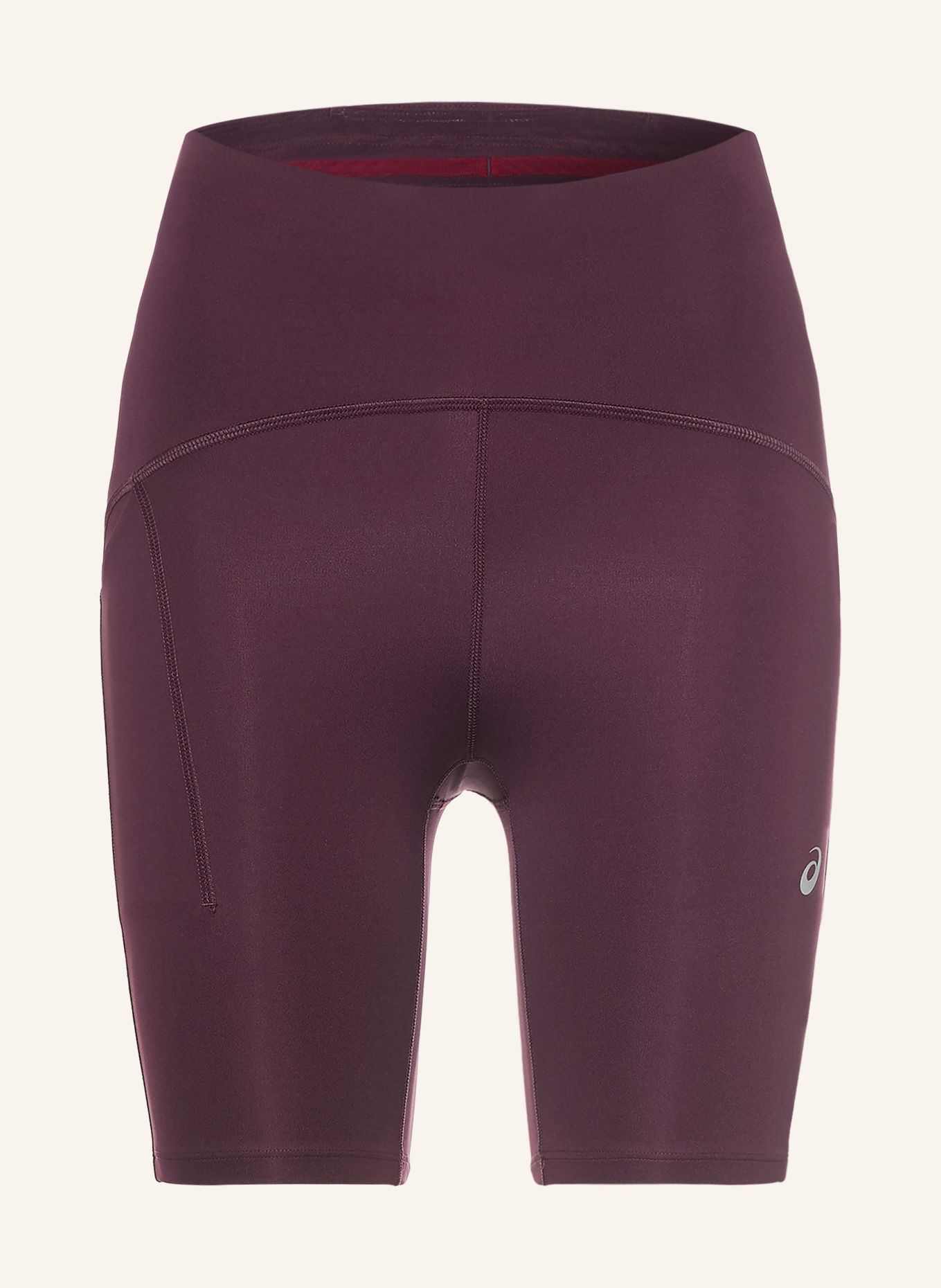 ASICS Hardloopbroek ROAD HIGH WAIST 8IN SPRINTER: DONKERROOD