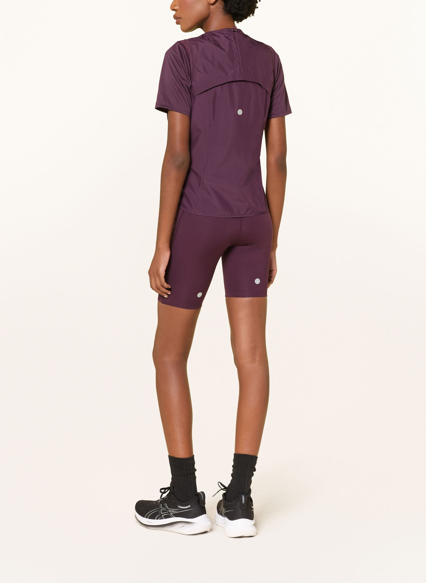 ASICS Hardloopbroek ROAD HIGH WAIST 8IN SPRINTER: DONKERROOD